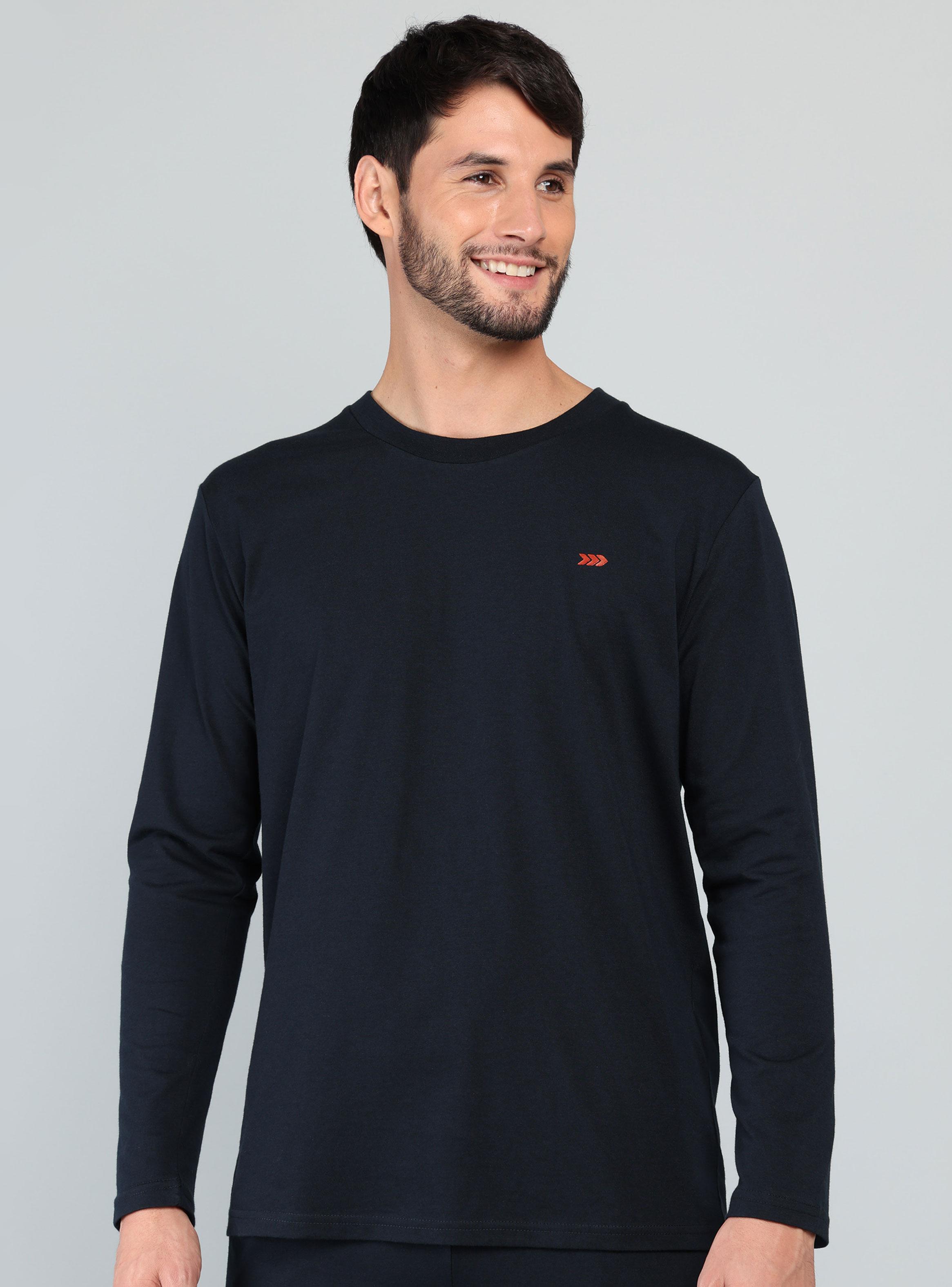 Pijama Largo Regular Fit Logo Bodado-2