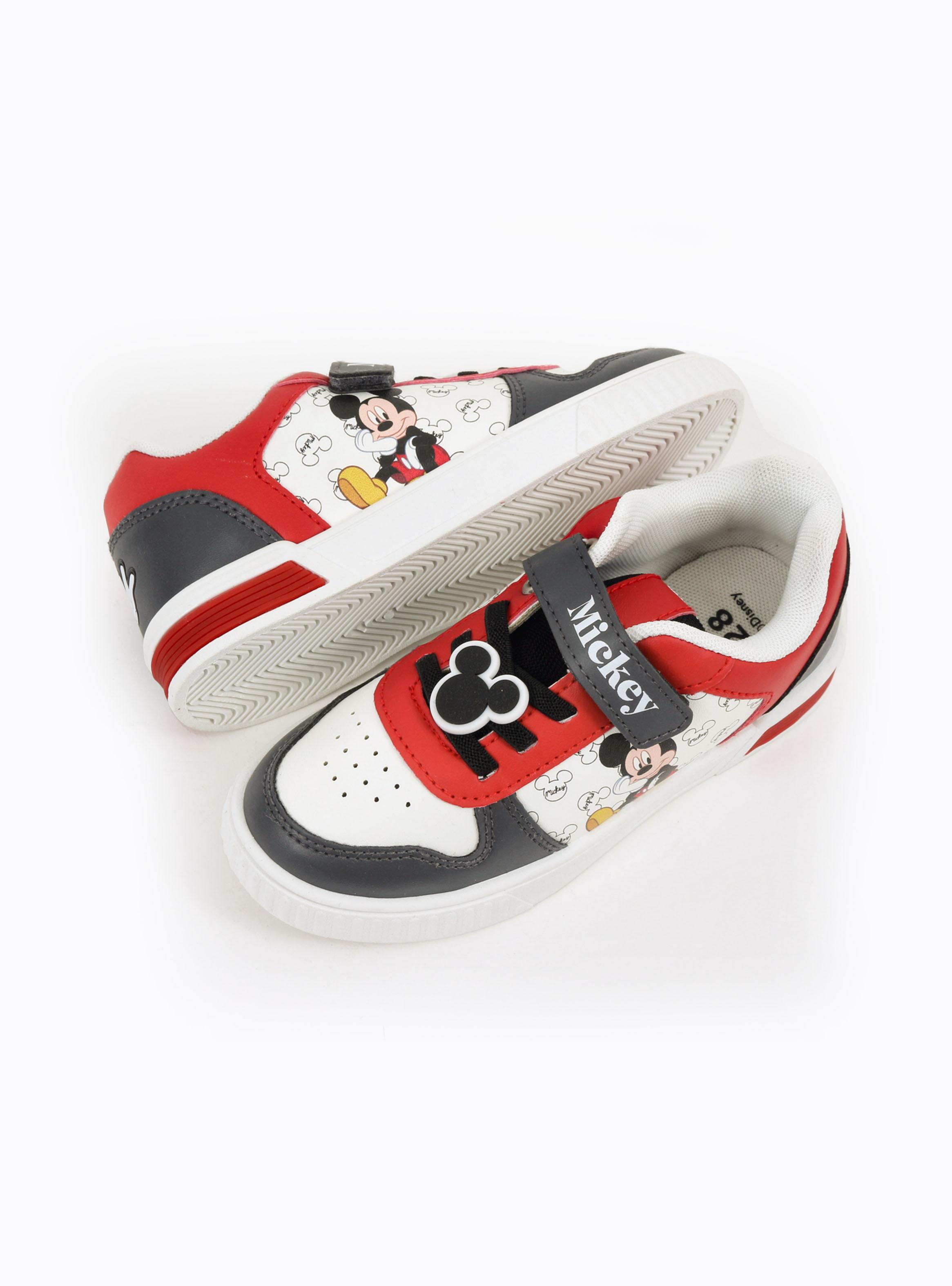 Zapatilla Urbana Mickey Sentado con Luces Velcro Niño-2