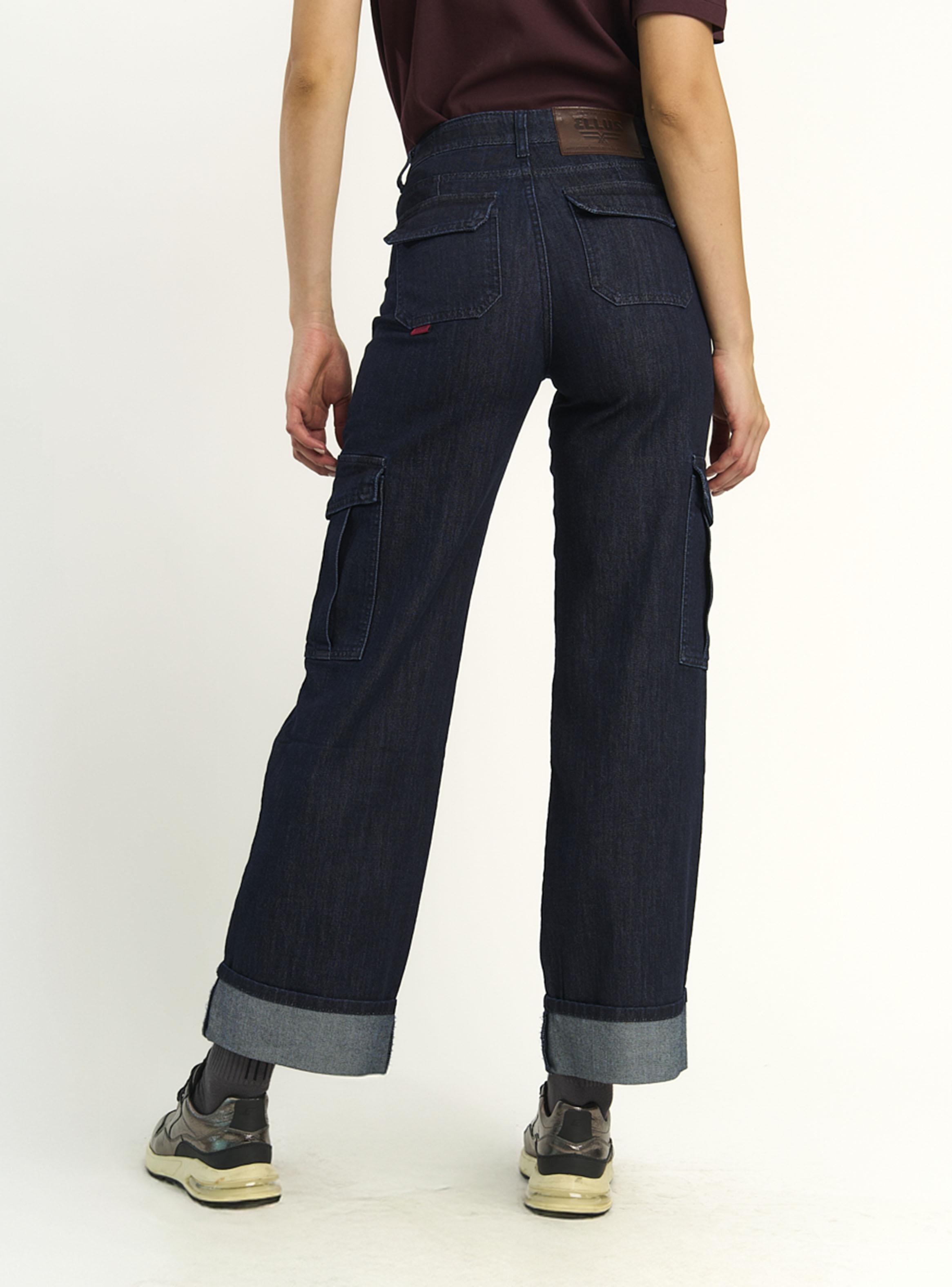 Jeans Cargo Raw Detalle Bragueta y Basta Turn Up-2