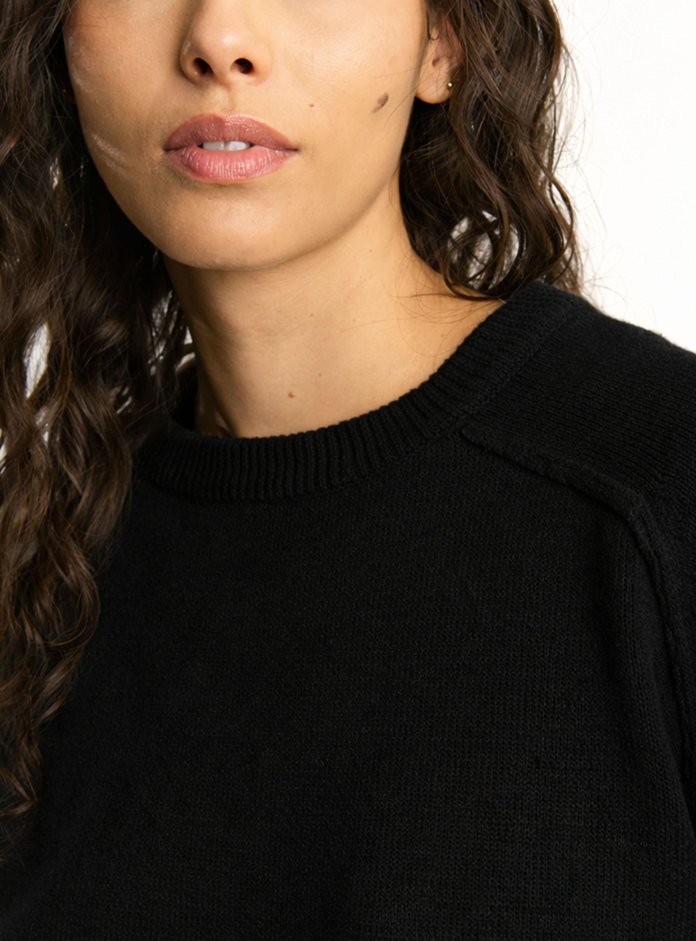 Tejido Loose Fit Round Neck Ranglán-3