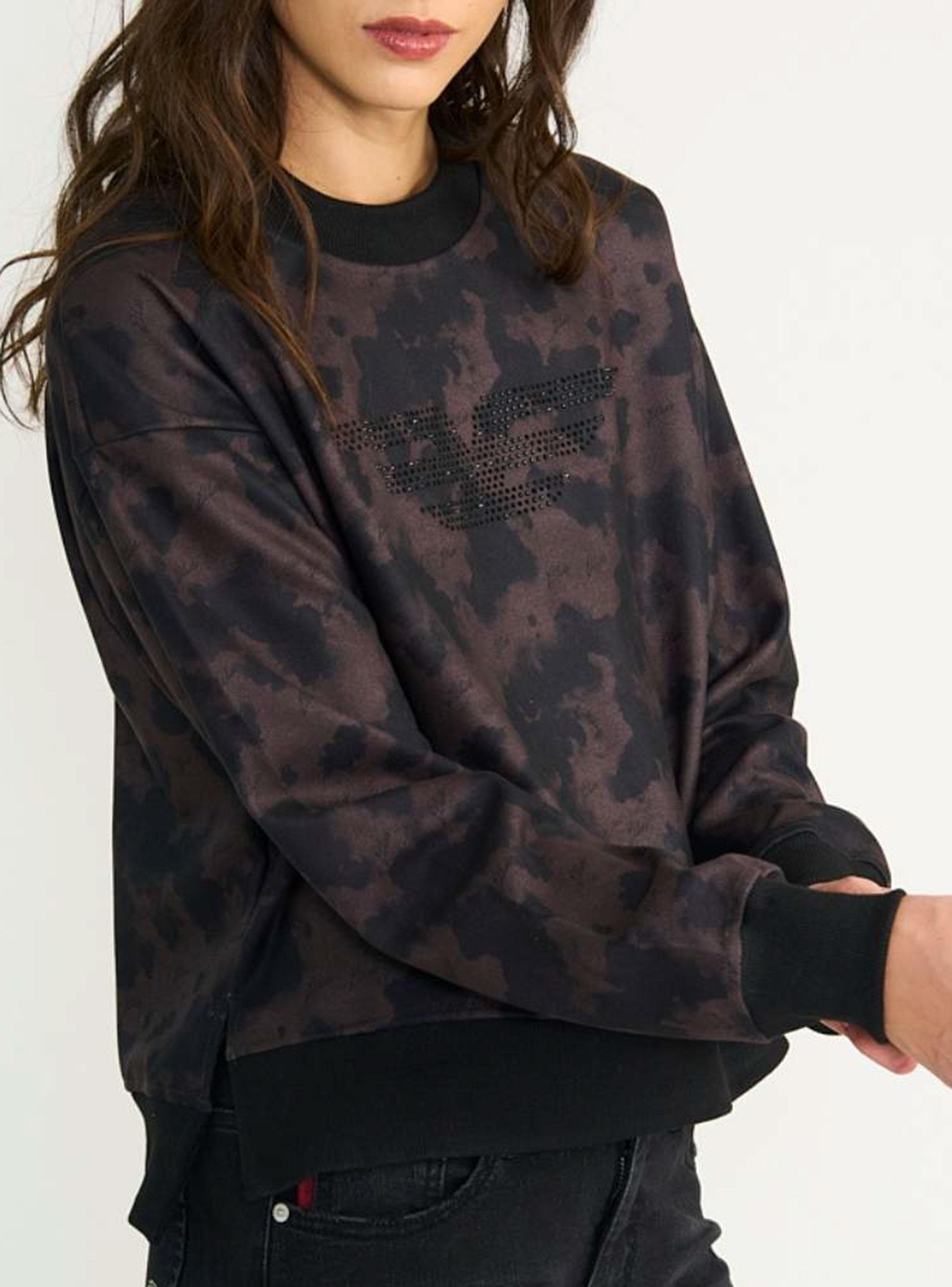 Polerón Timeless Round Neck Animal Print Strass-1