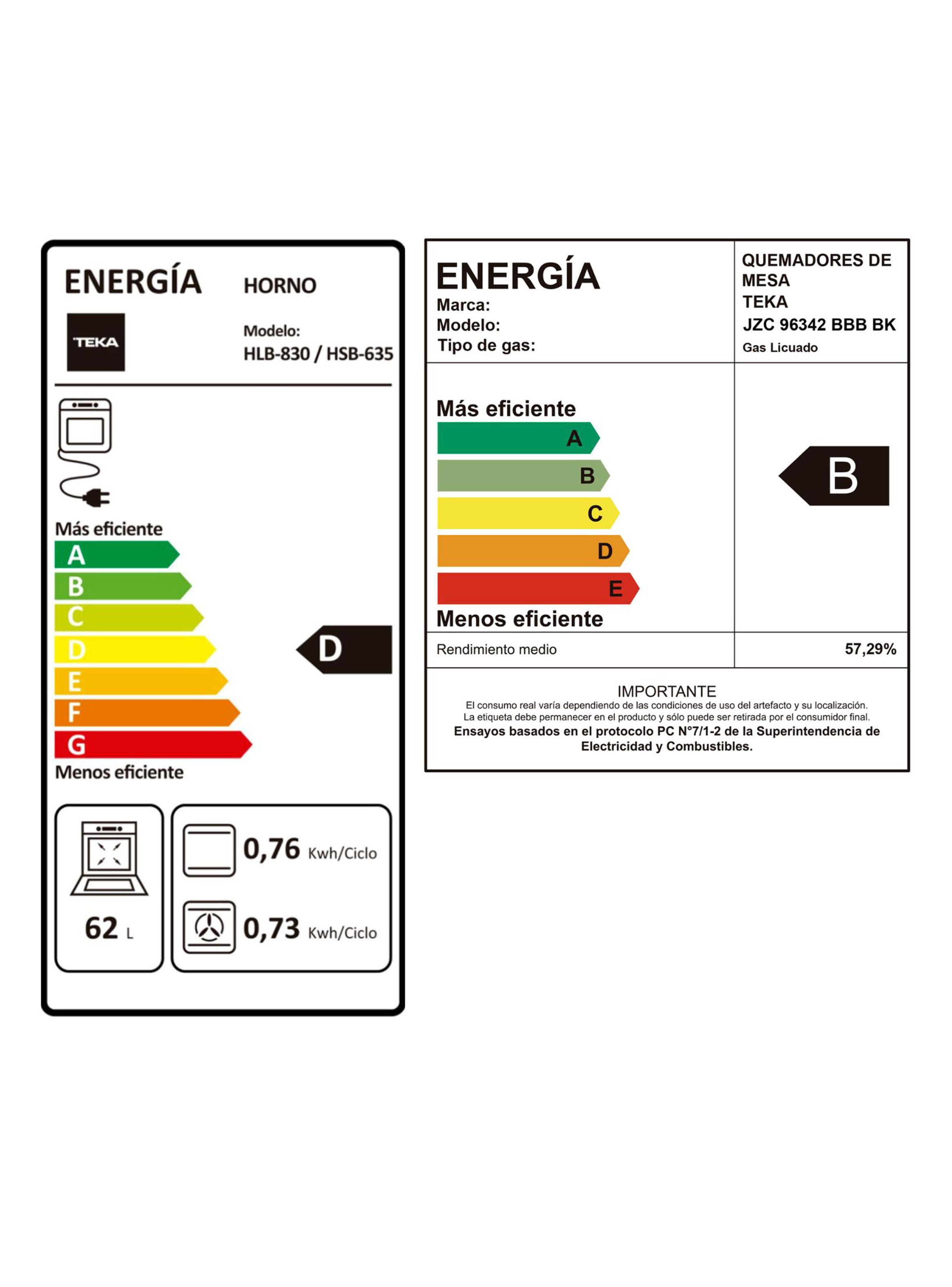 Kit Horno HSB-635 S FL + Encimera Hibrida Gas-Inducción JZC96342 + Campana DBB90 Negra-5