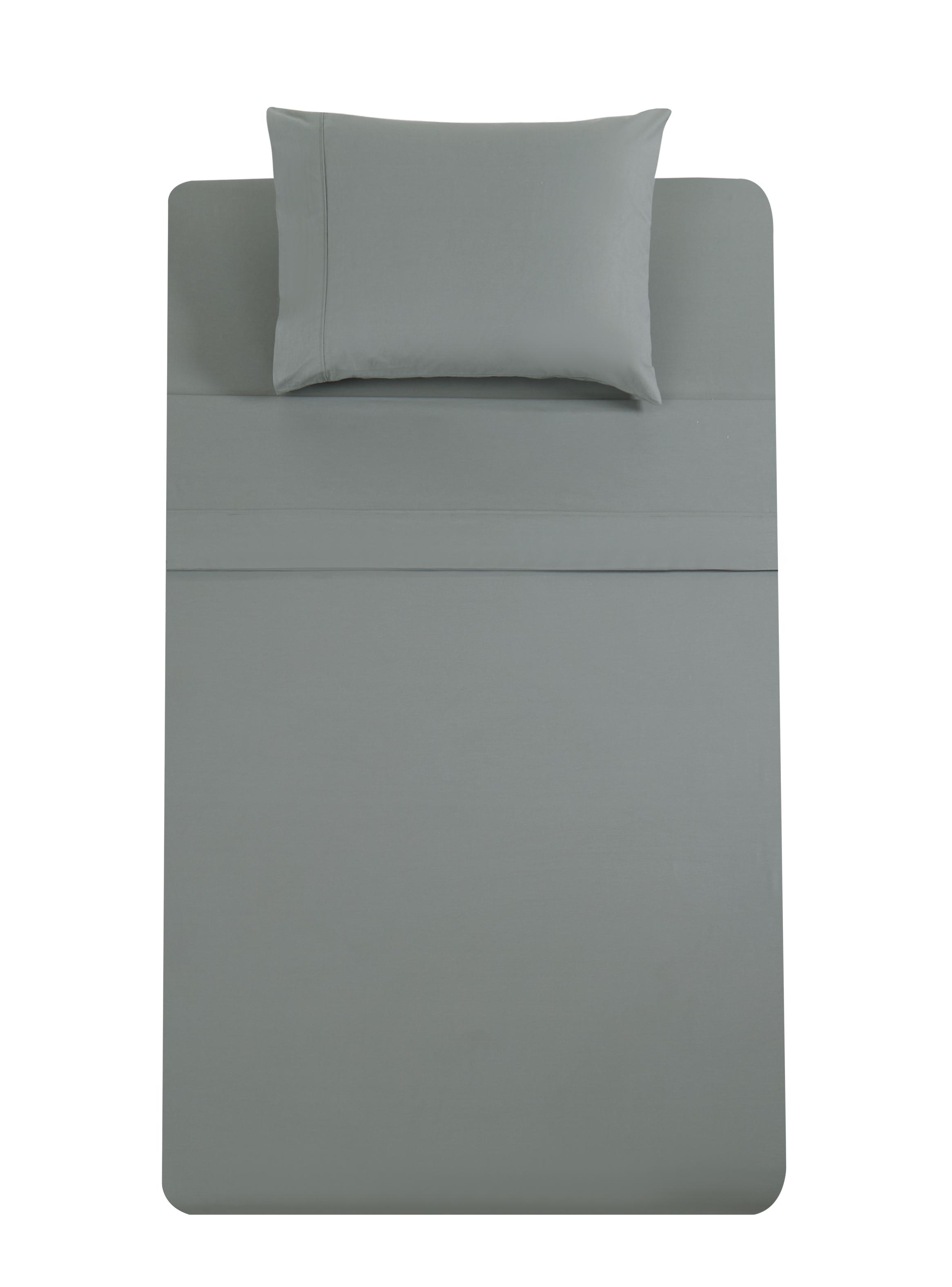 Juego de Sábanas 1.5 Plazas 180H Algodón Unicolor-3