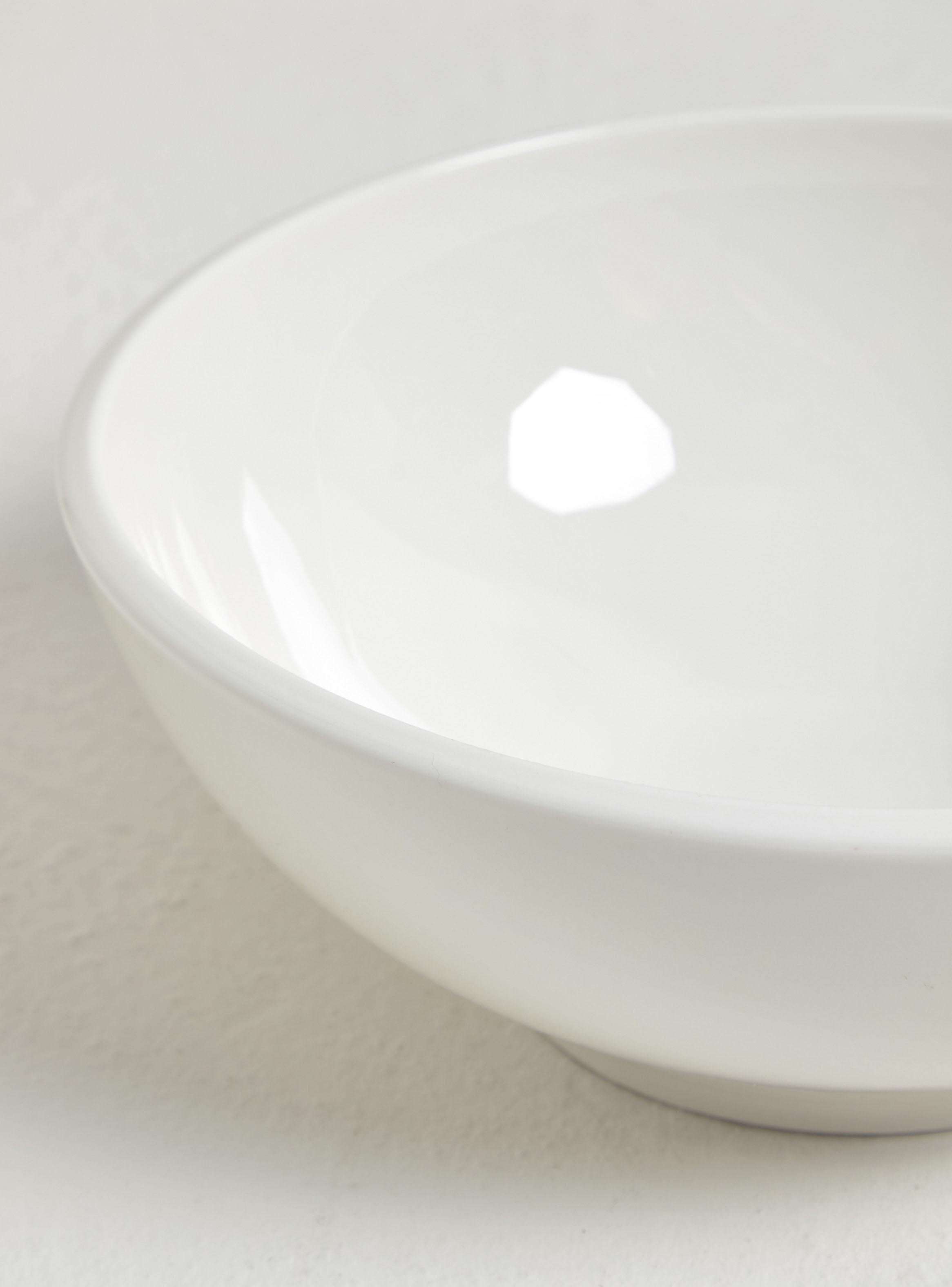 Fuente Blanca 22 cm Porcelana-2