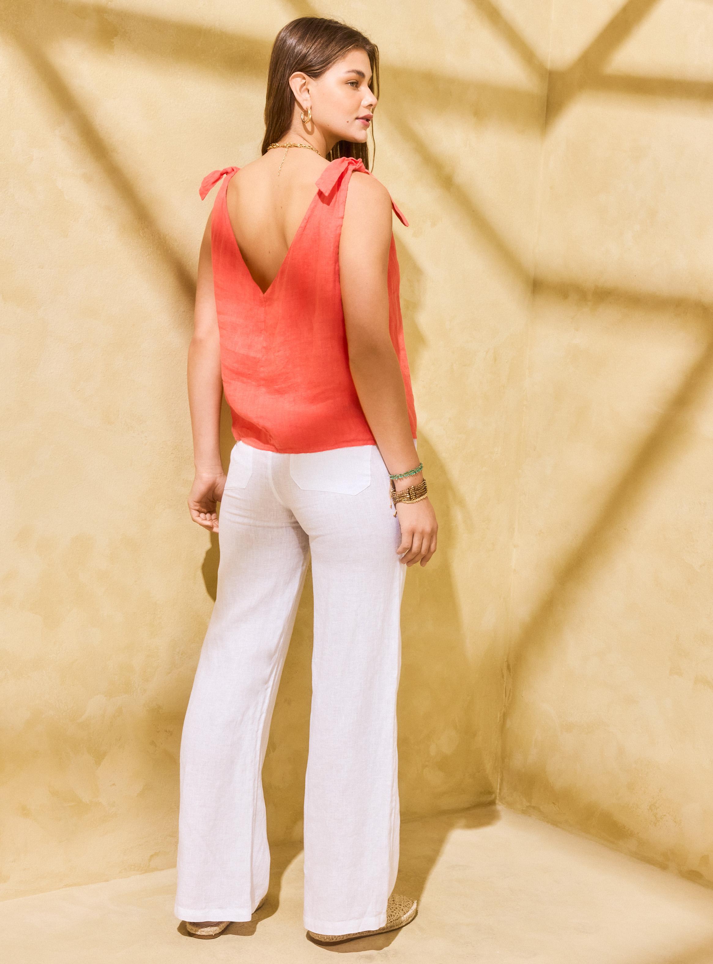 Blusa Lino Italia Amarras en Hombros-5