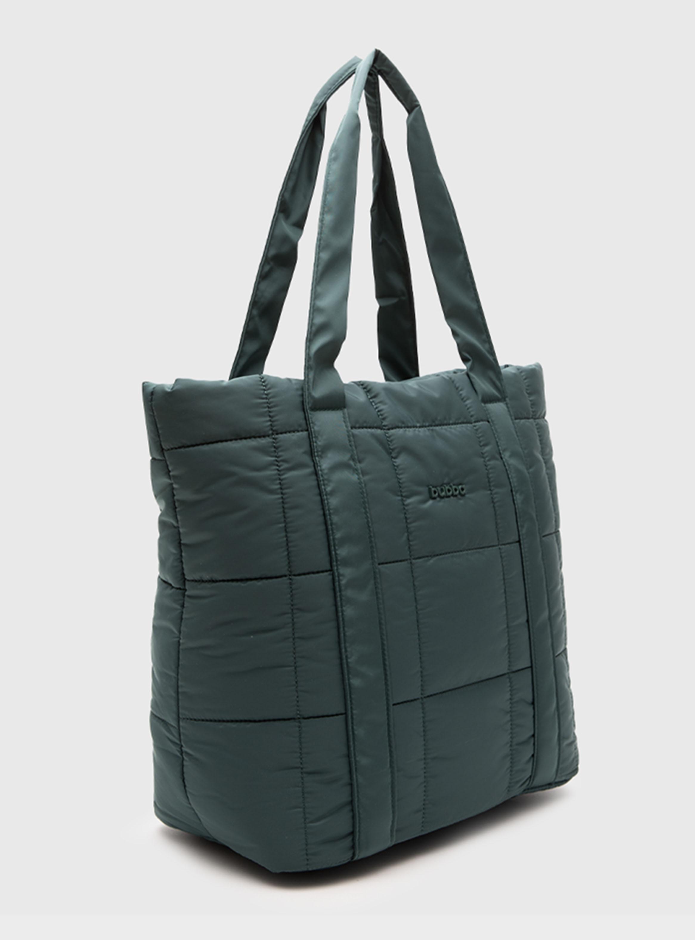 Cartera de Hombro Tote Puffer Sage-2