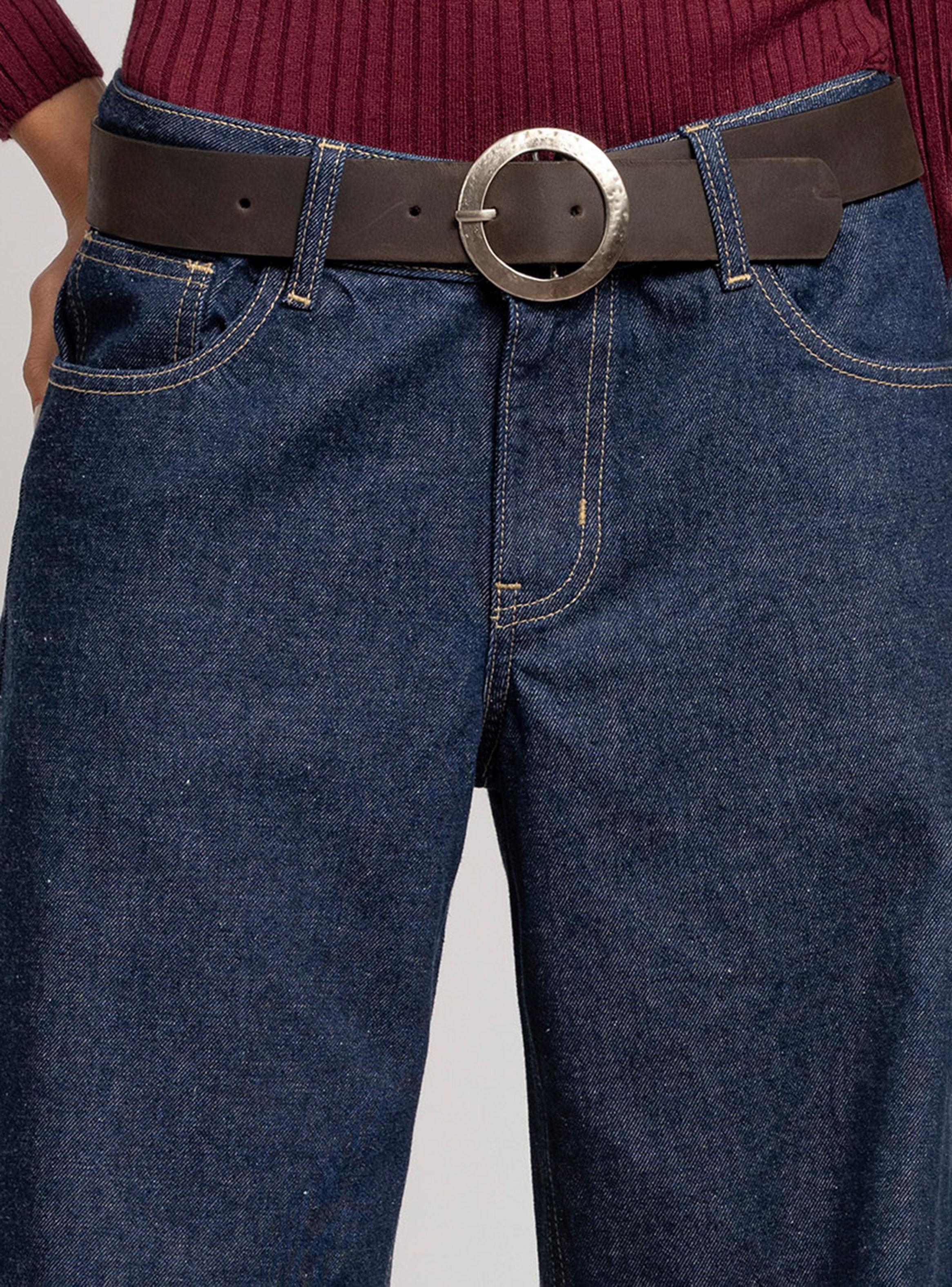 Jeans Tiro Bajo Josefa Azul-2