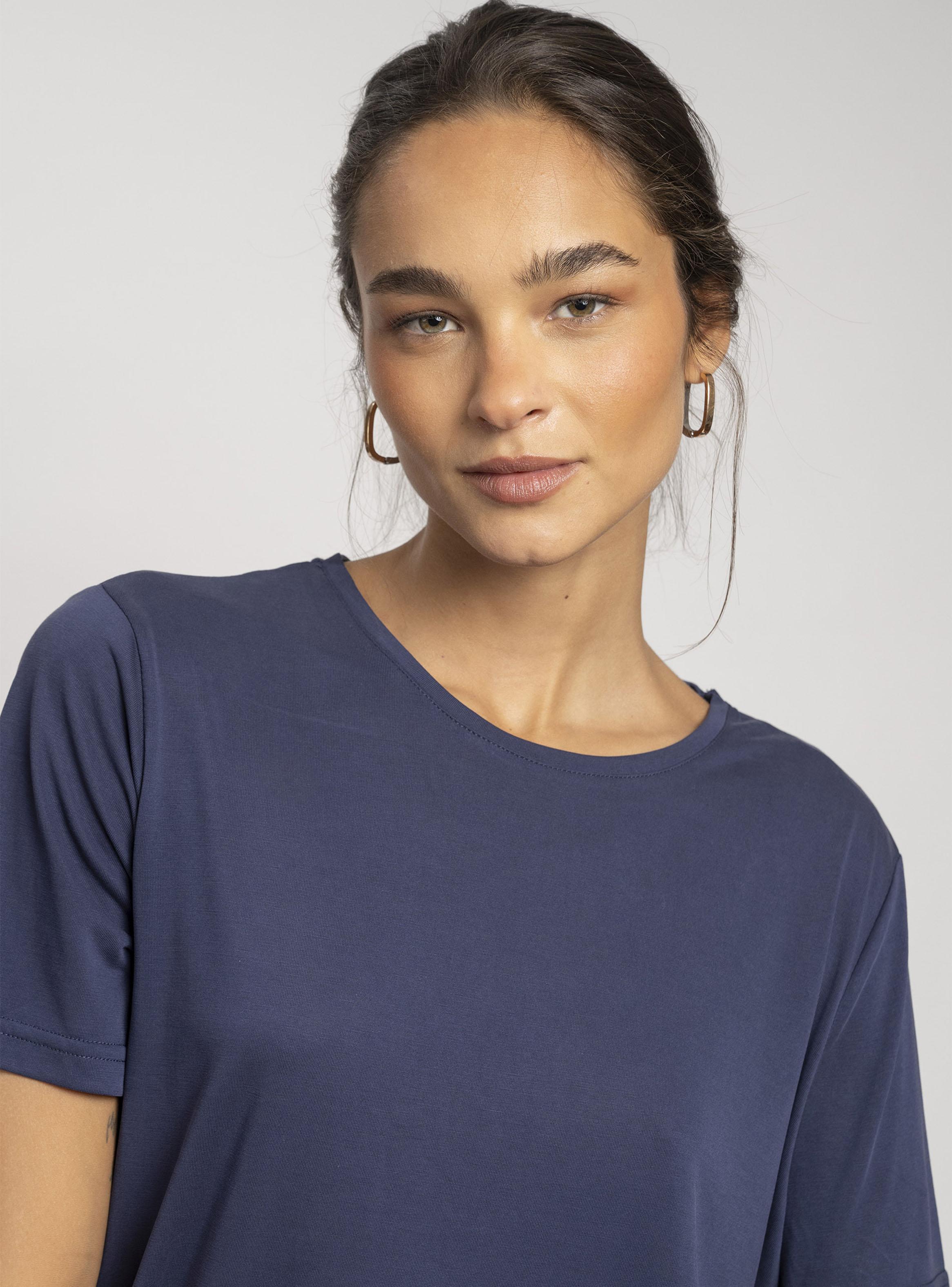 Polera Básica Celia Azul-3