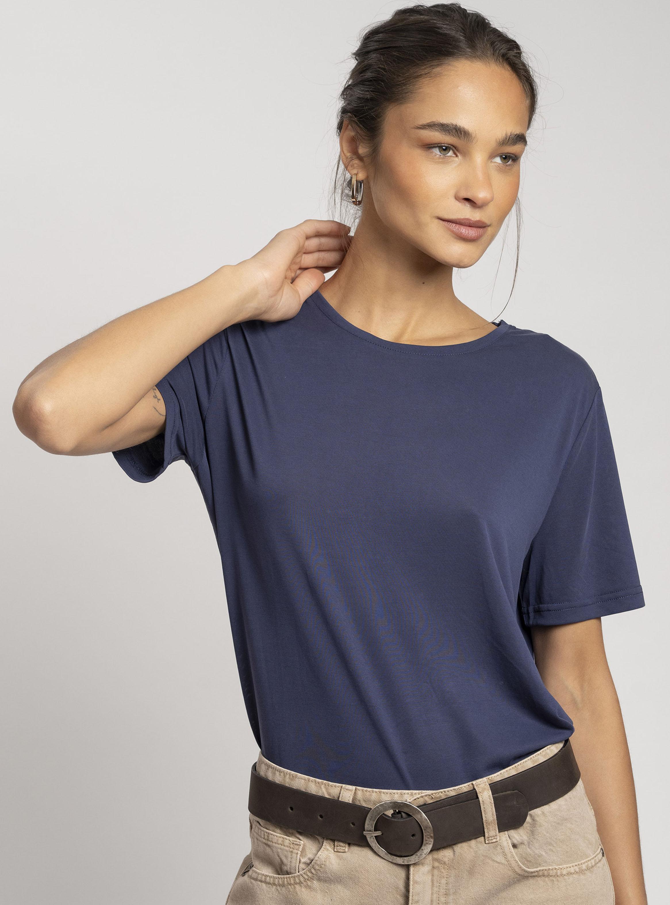 Polera Básica Celia Azul-2