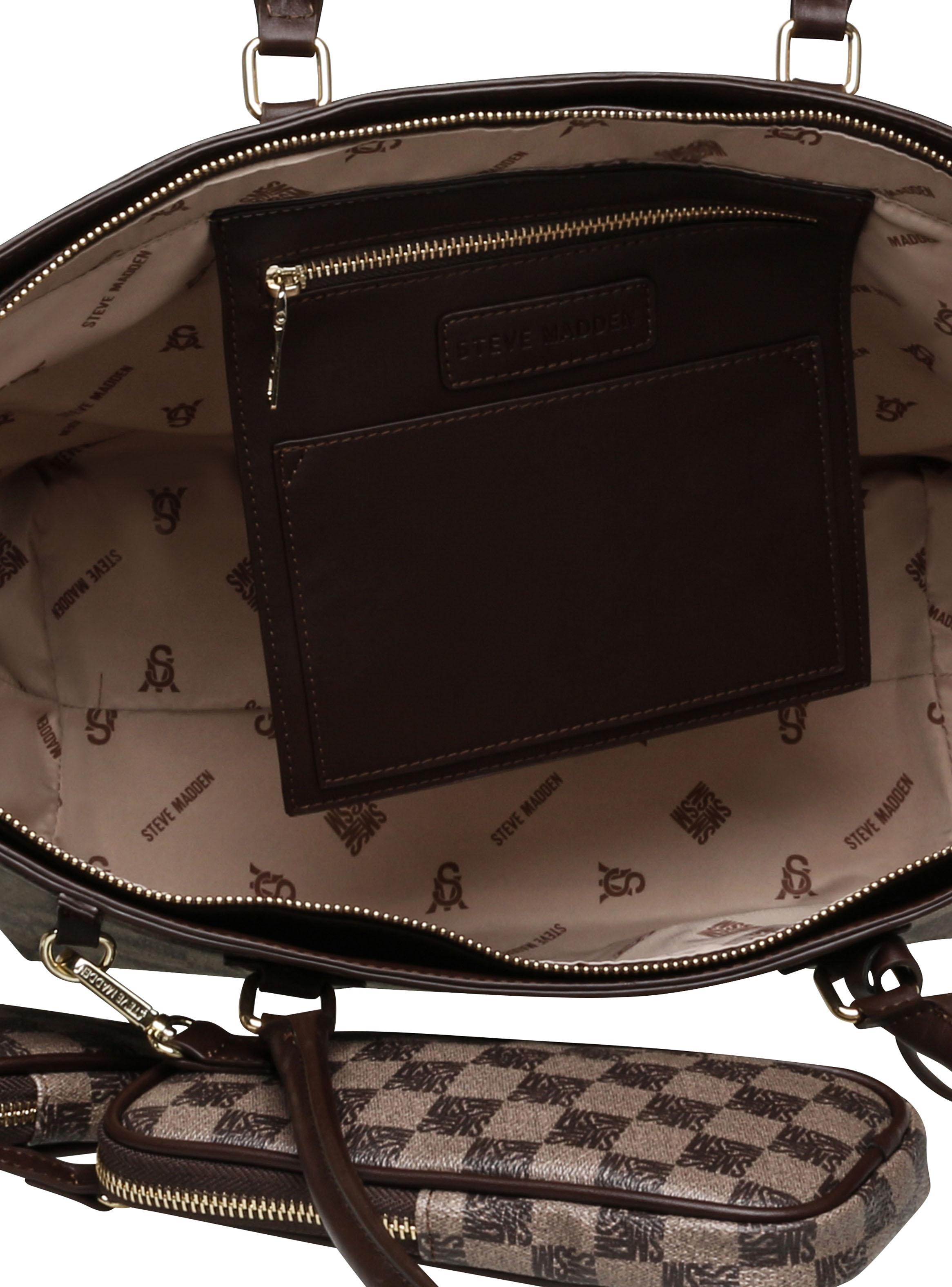 Cartera de Hombro Bjude7 Café-5