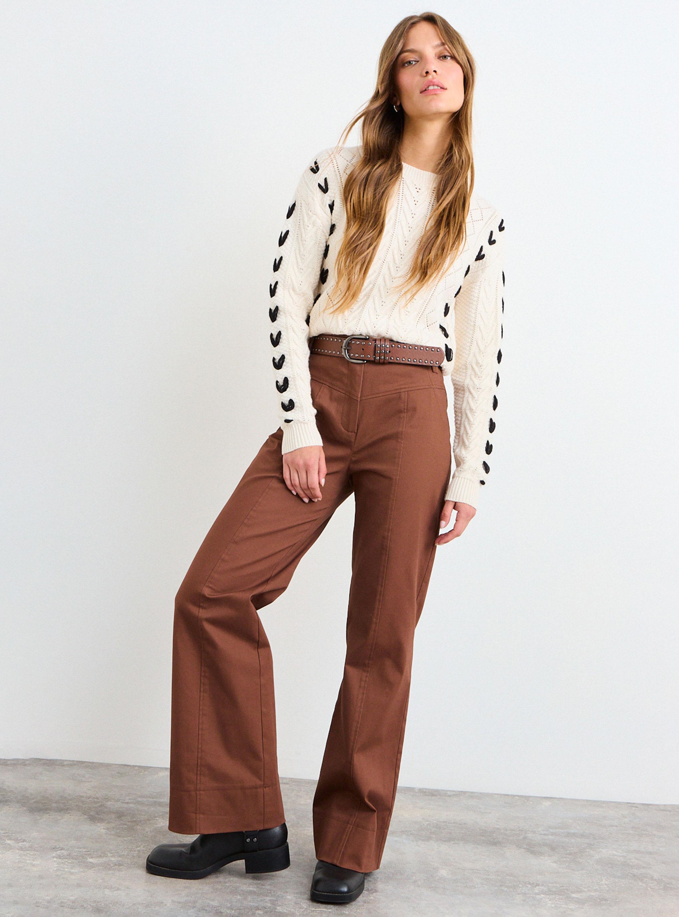 Pantalón Gabardina con Rebeca y Doble Pasador-4