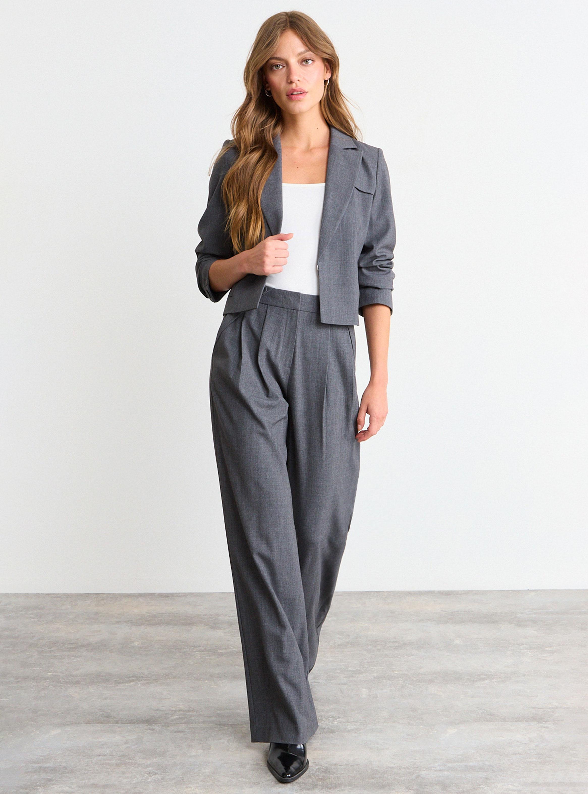 Blazer Liso Regular Corchete-4