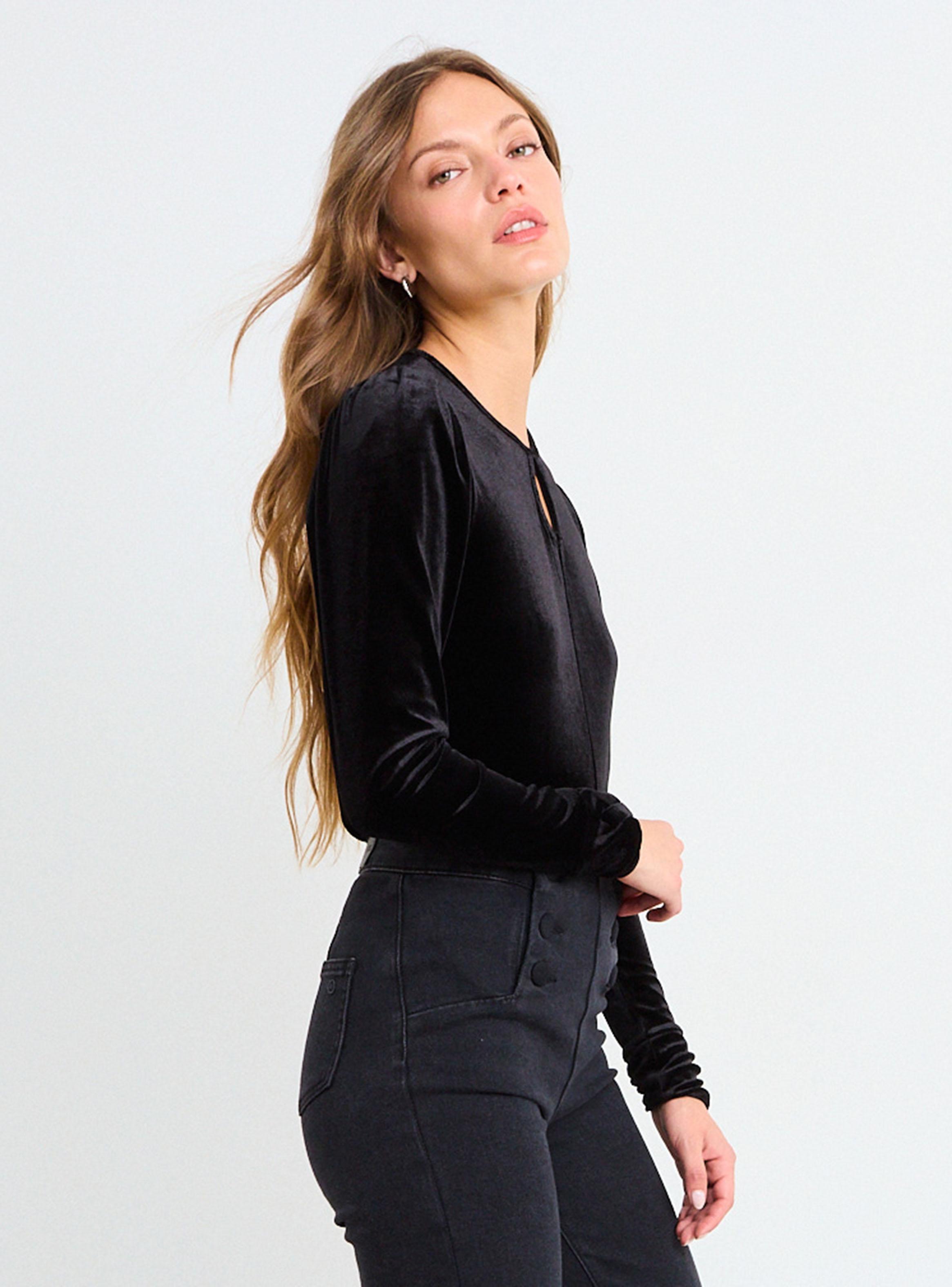 Polera Lisa de Cuello Redondo Regular Manga Larga-2