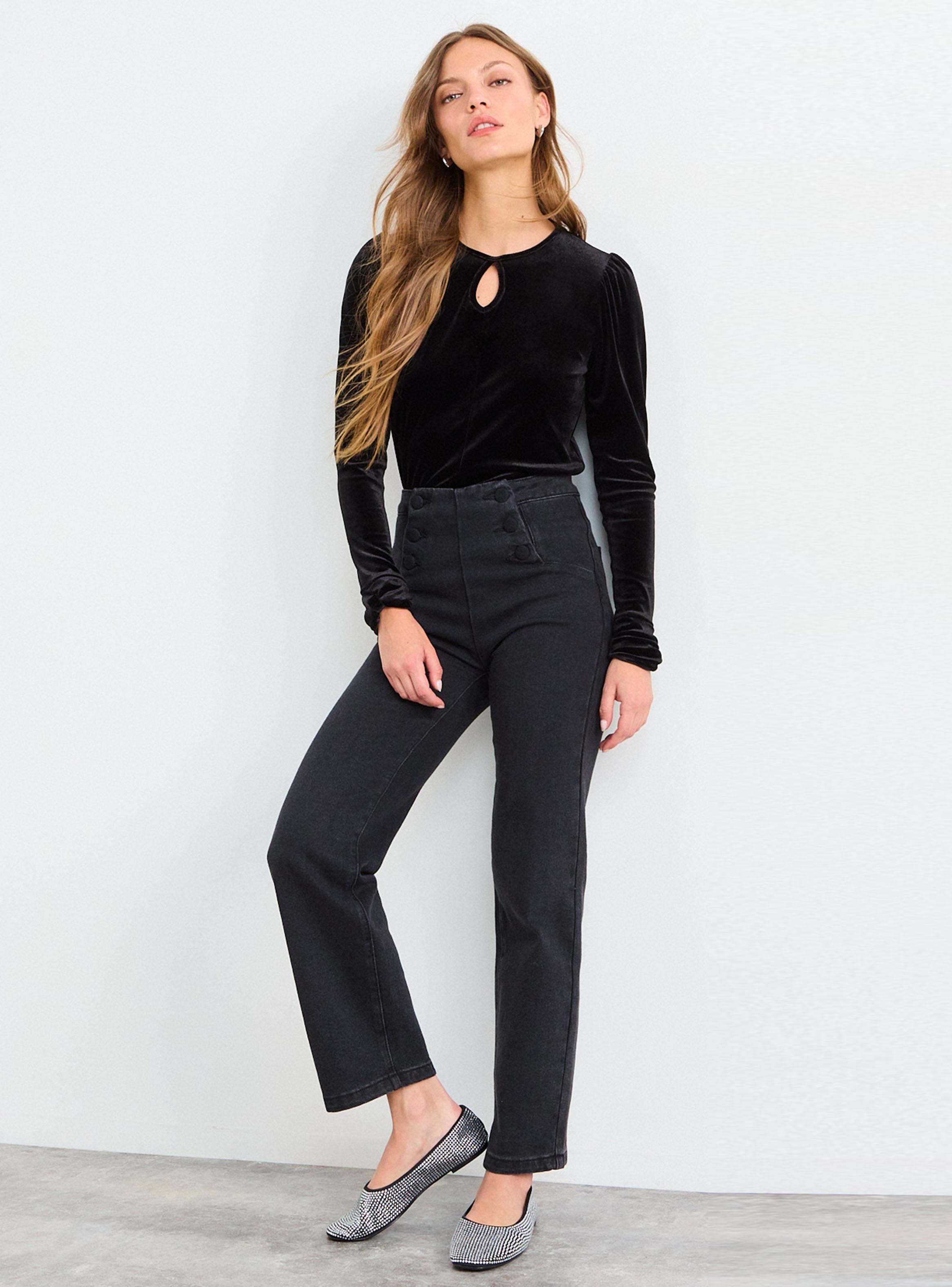 Polera Lisa de Cuello Redondo Regular Manga Larga-4