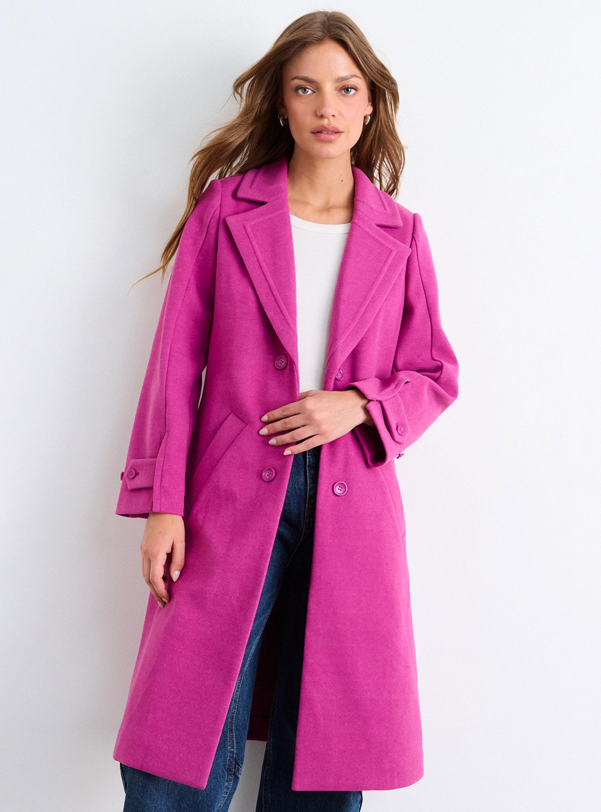 Abrigo Chaquetón Doble Botonadura con Solapas Clásicas-0