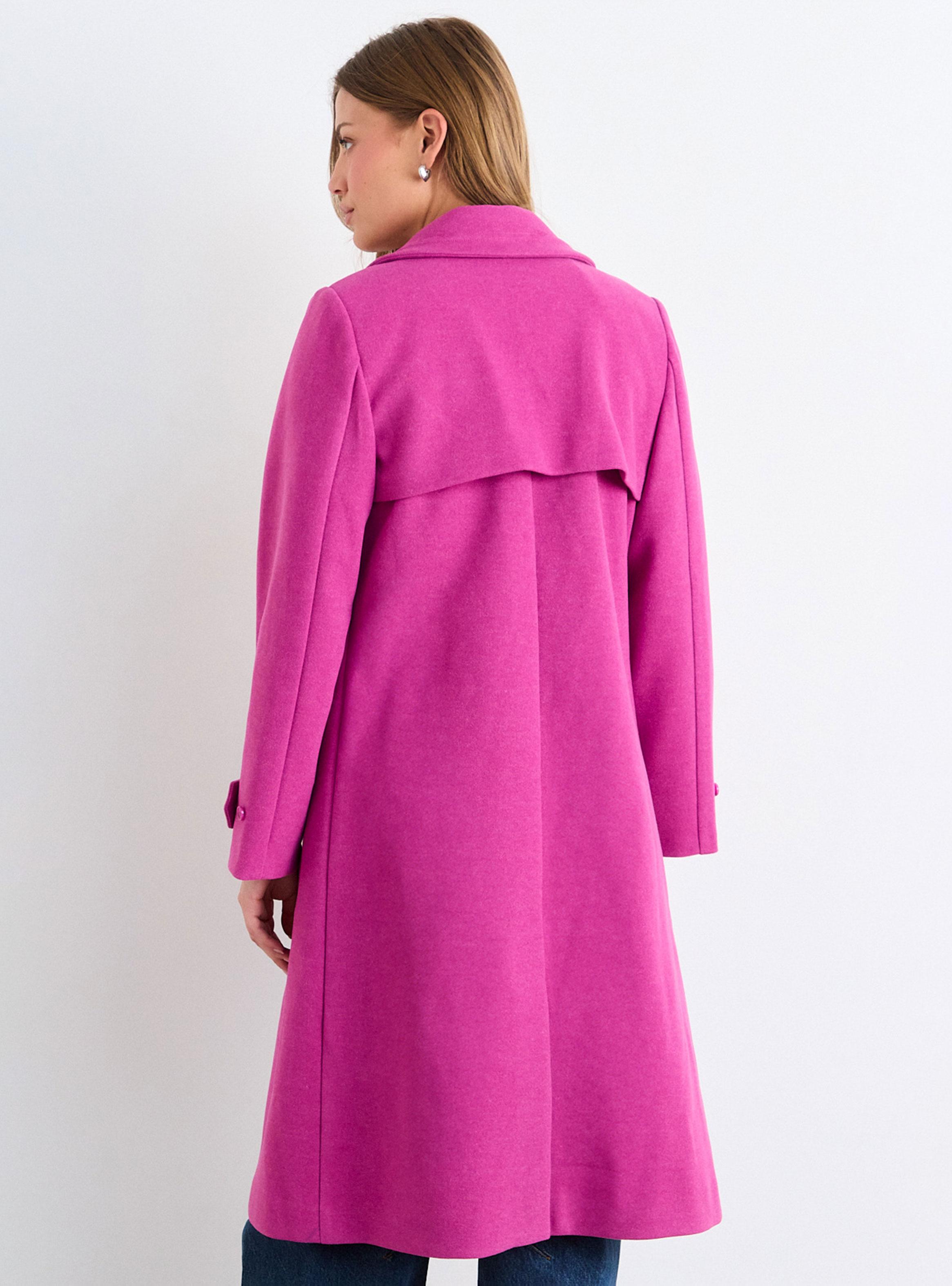 Abrigo Chaquetón Doble Botonadura con Solapas Clásicas-1