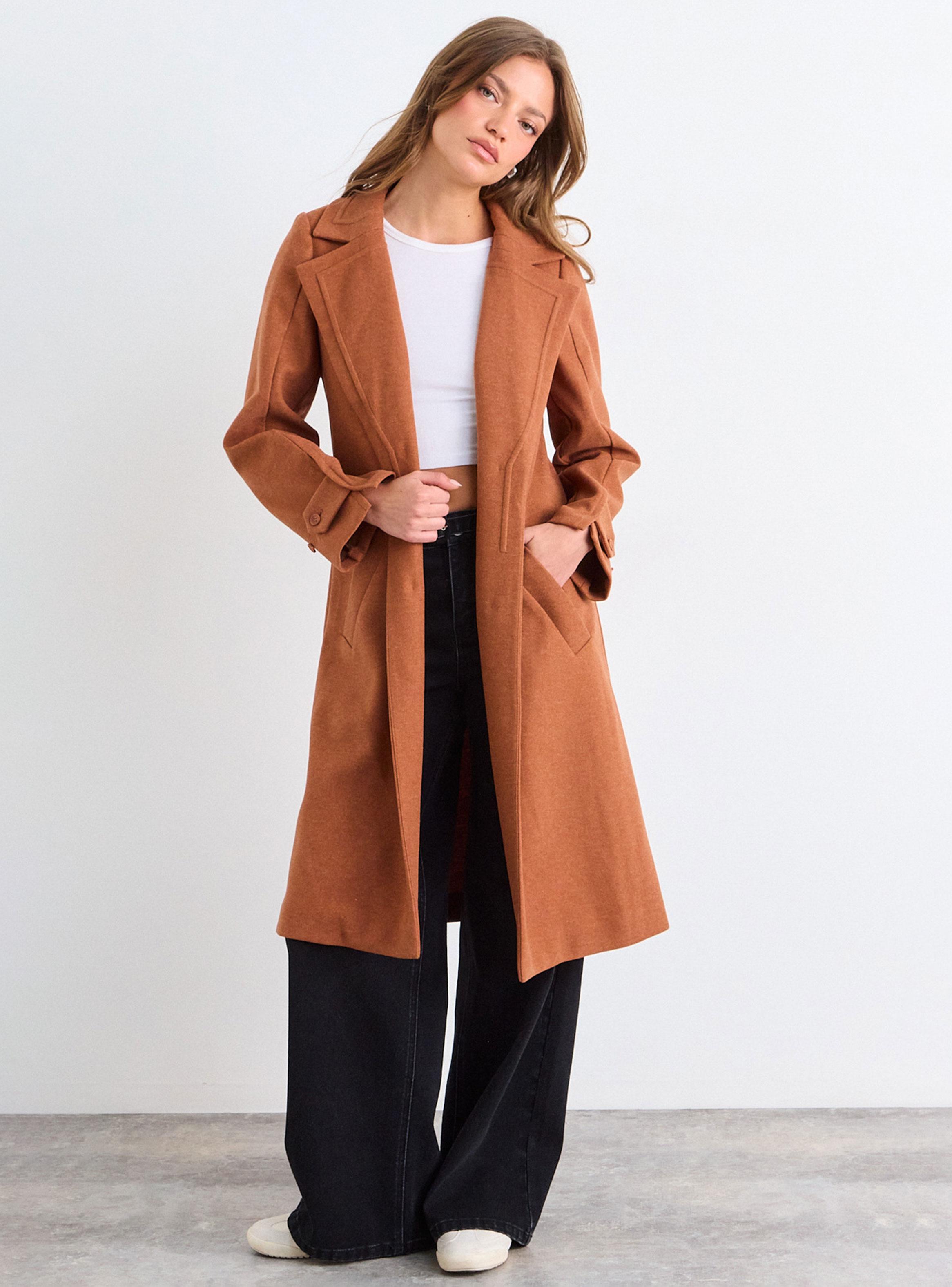 Abrigo Chaquetón Liso Doble Botonadura-4