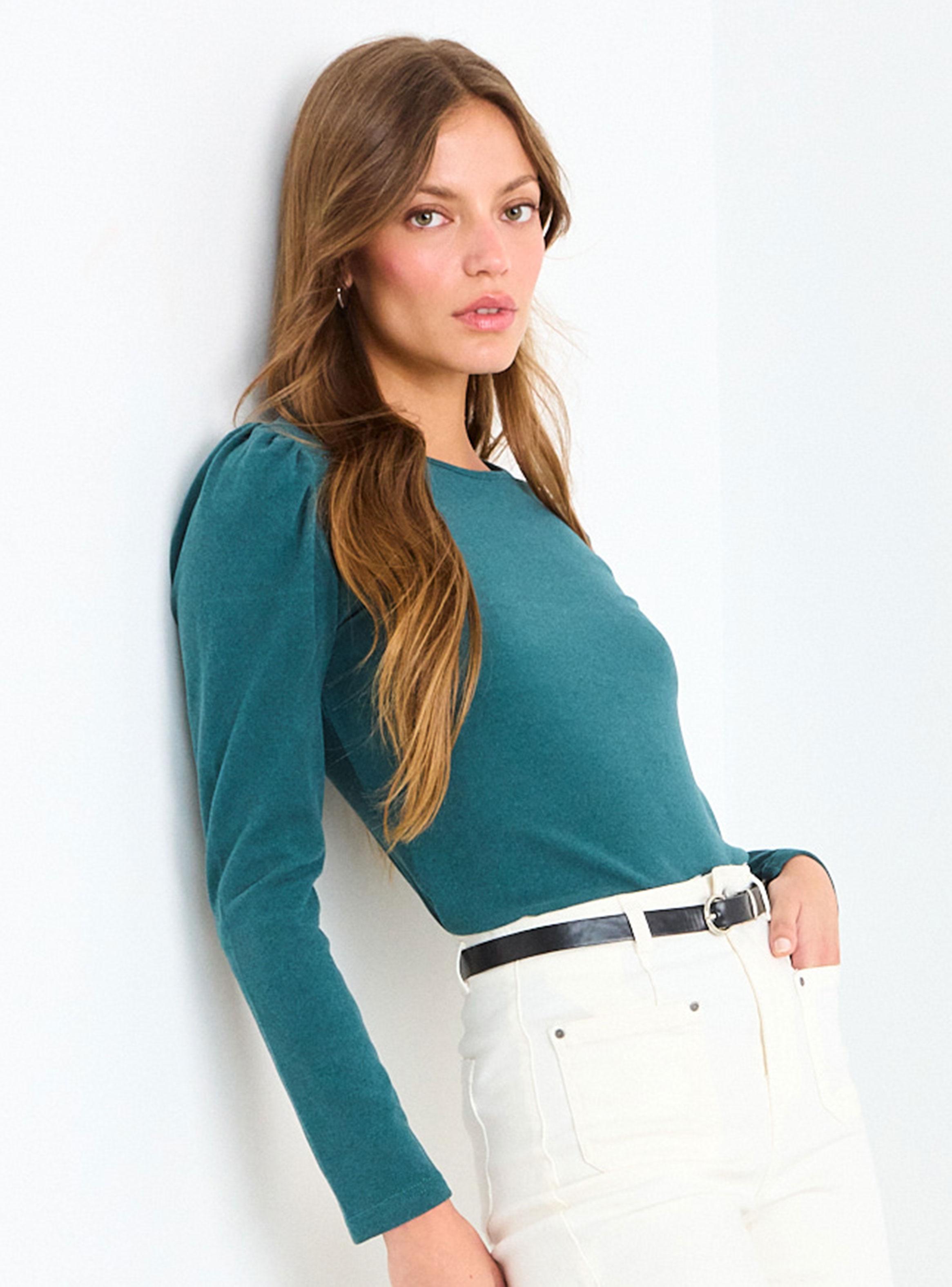 Polera Lisa de Cuello Redondo Regular-2