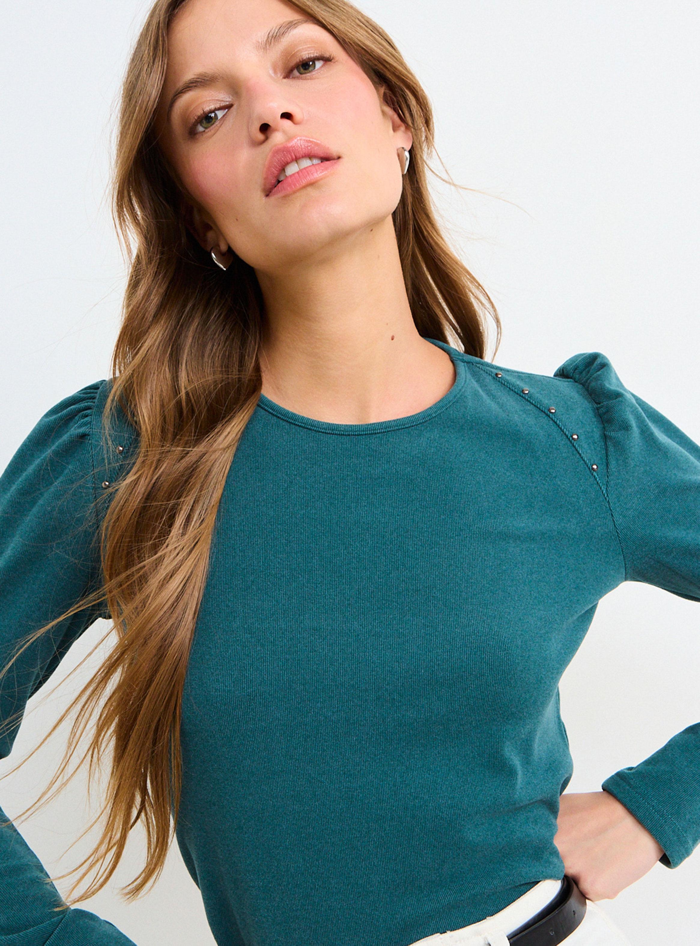 Polera Lisa de Cuello Redondo Regular-3