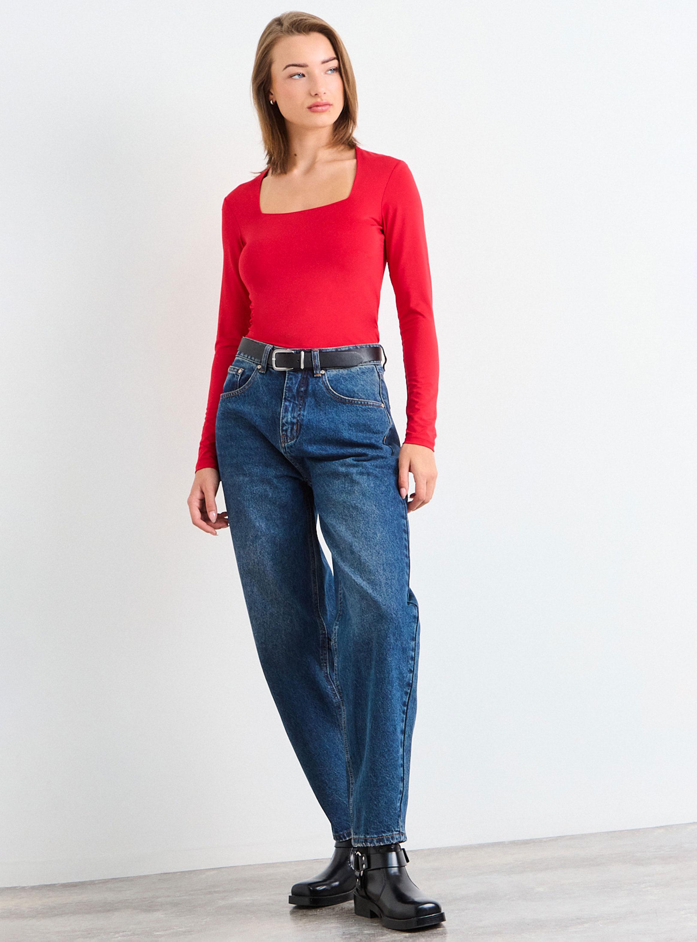 Polera de Suplex Manga Larga y Escote-4