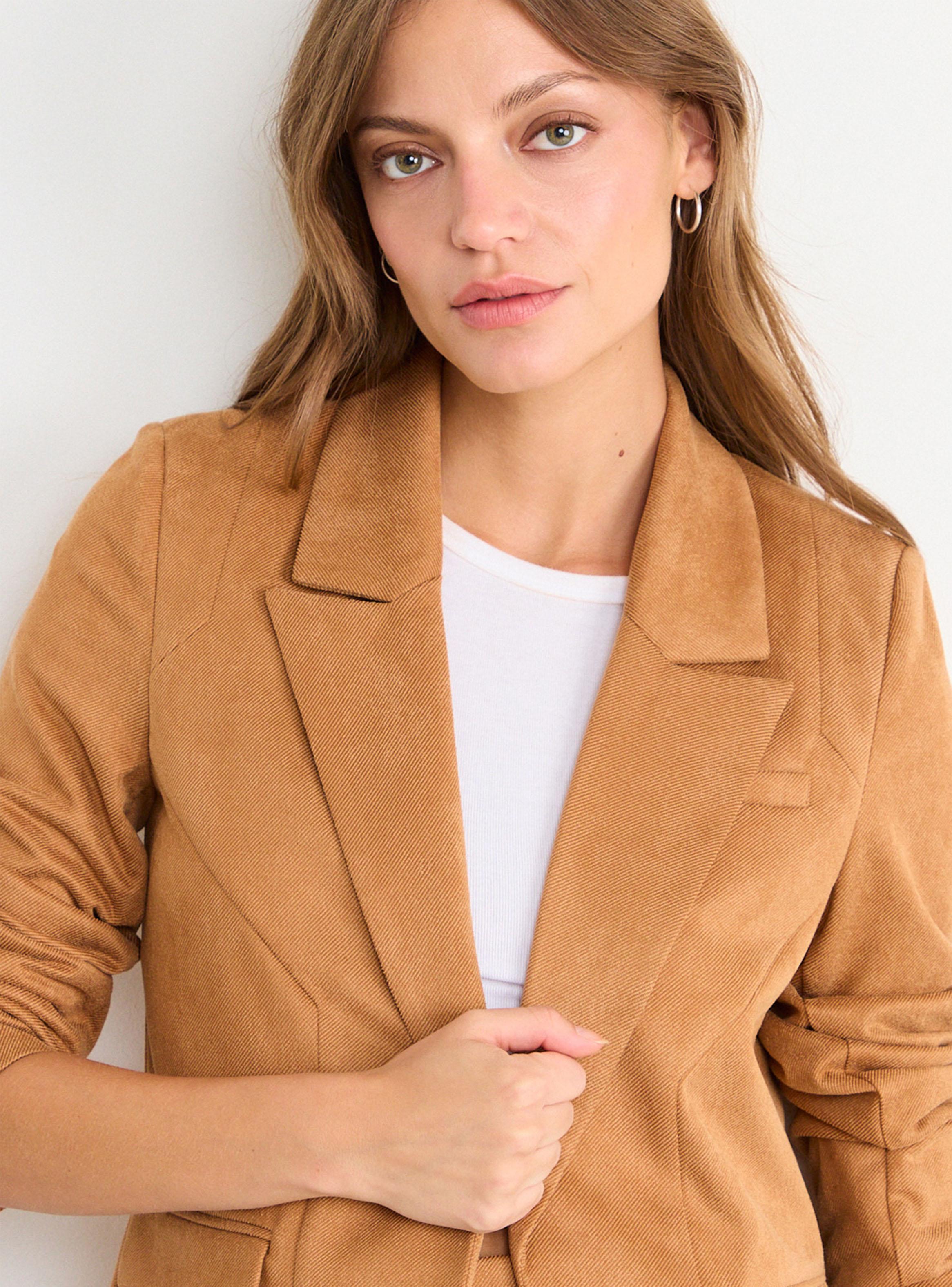 Blazer Liso Botón Puño Regular-2