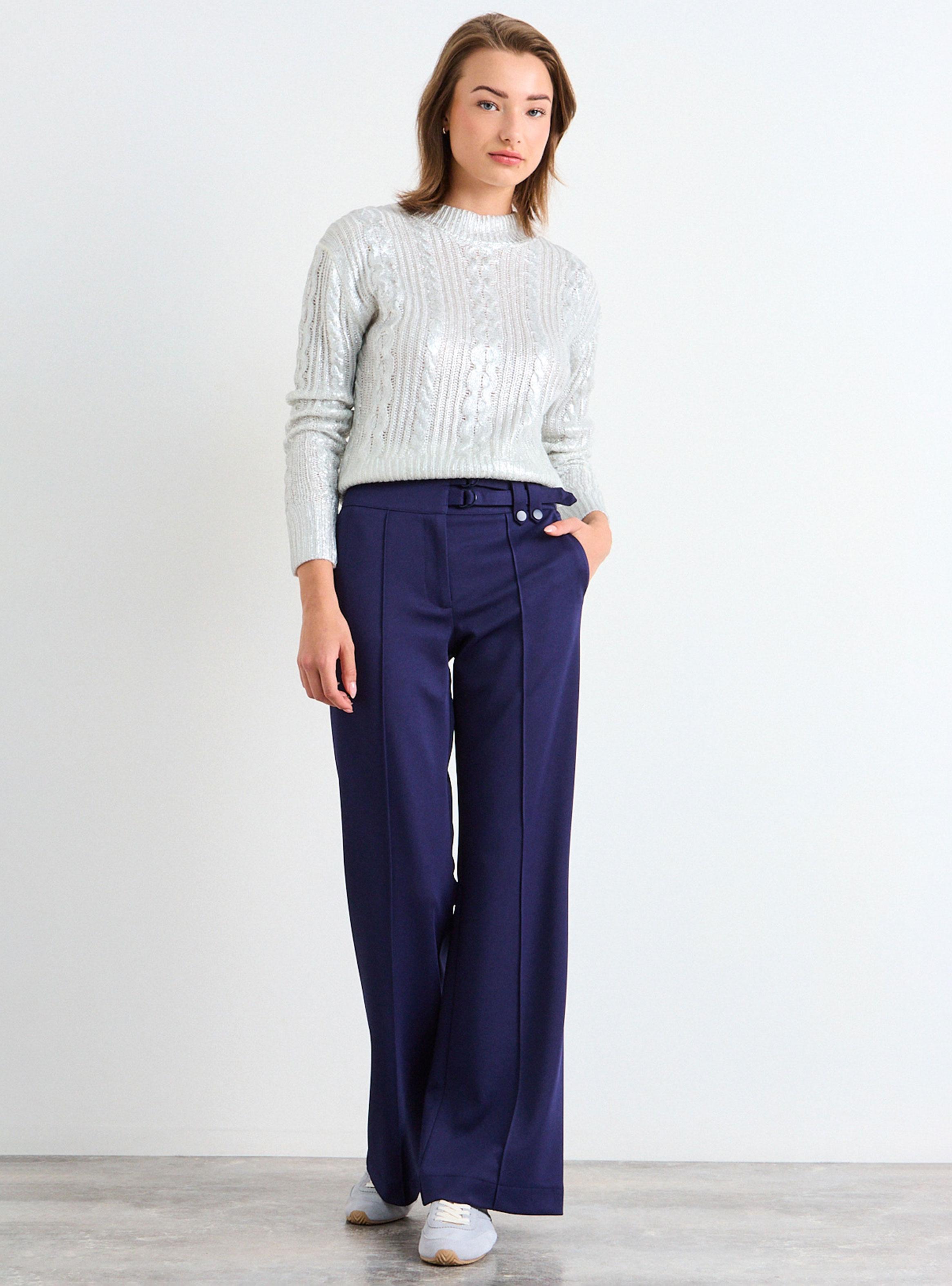 Pantalón Liso Detalle Pretina-4