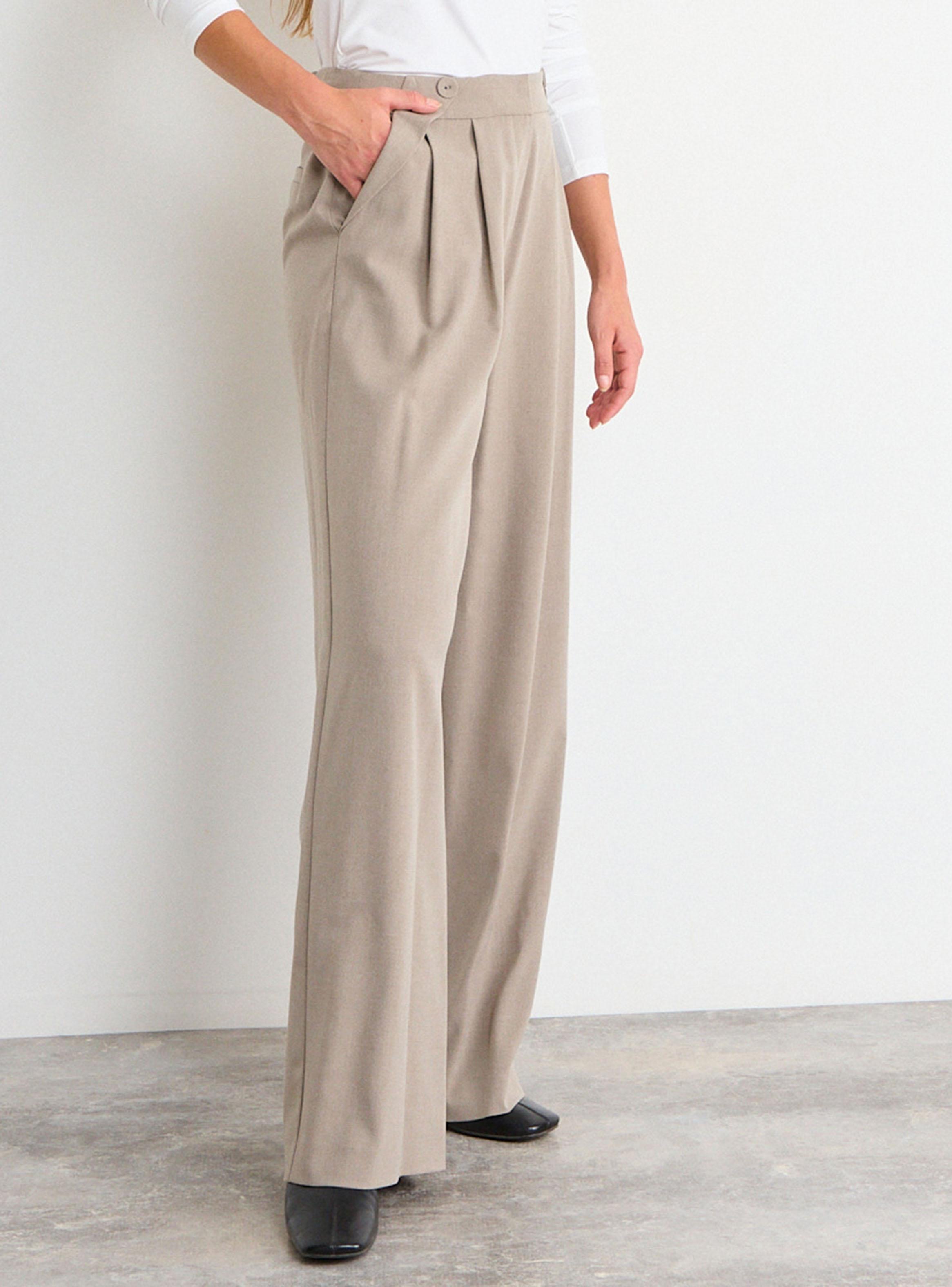 Pantalón Liso Straight Fit Corte Medio-2