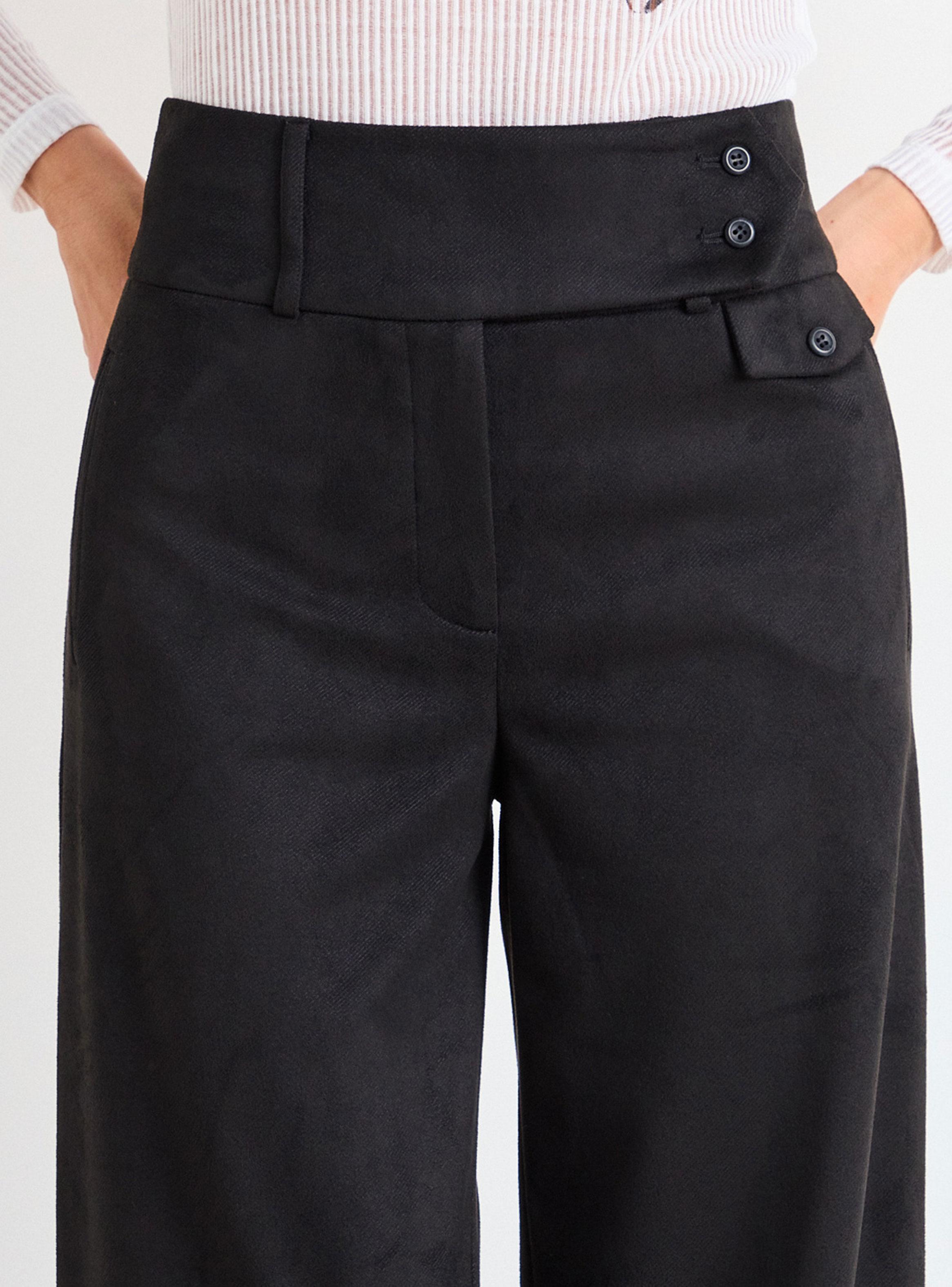 Pantalón Liso Pretina Doble Botón-3