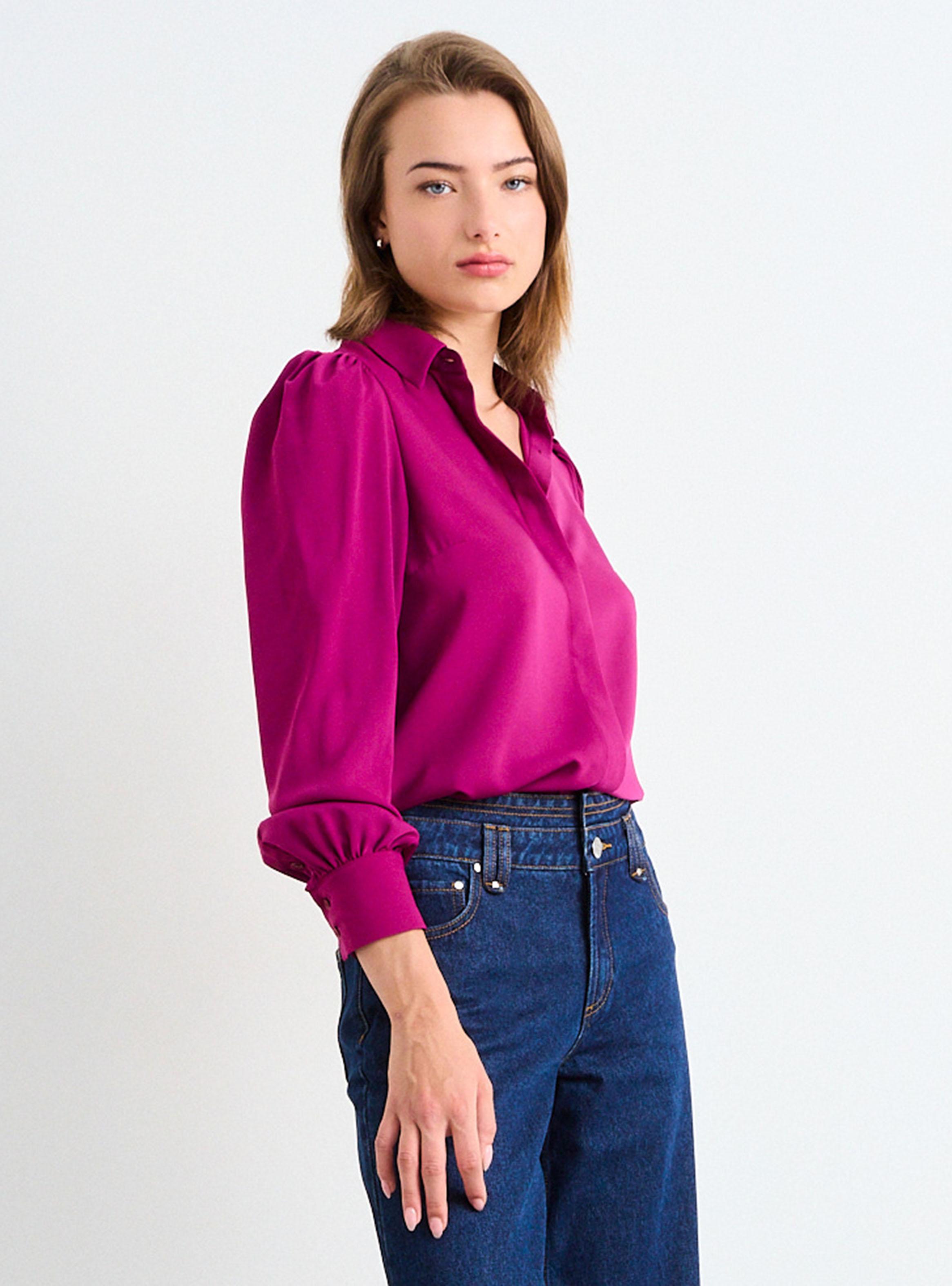 Blusa Camisera Detalle en Puños-2