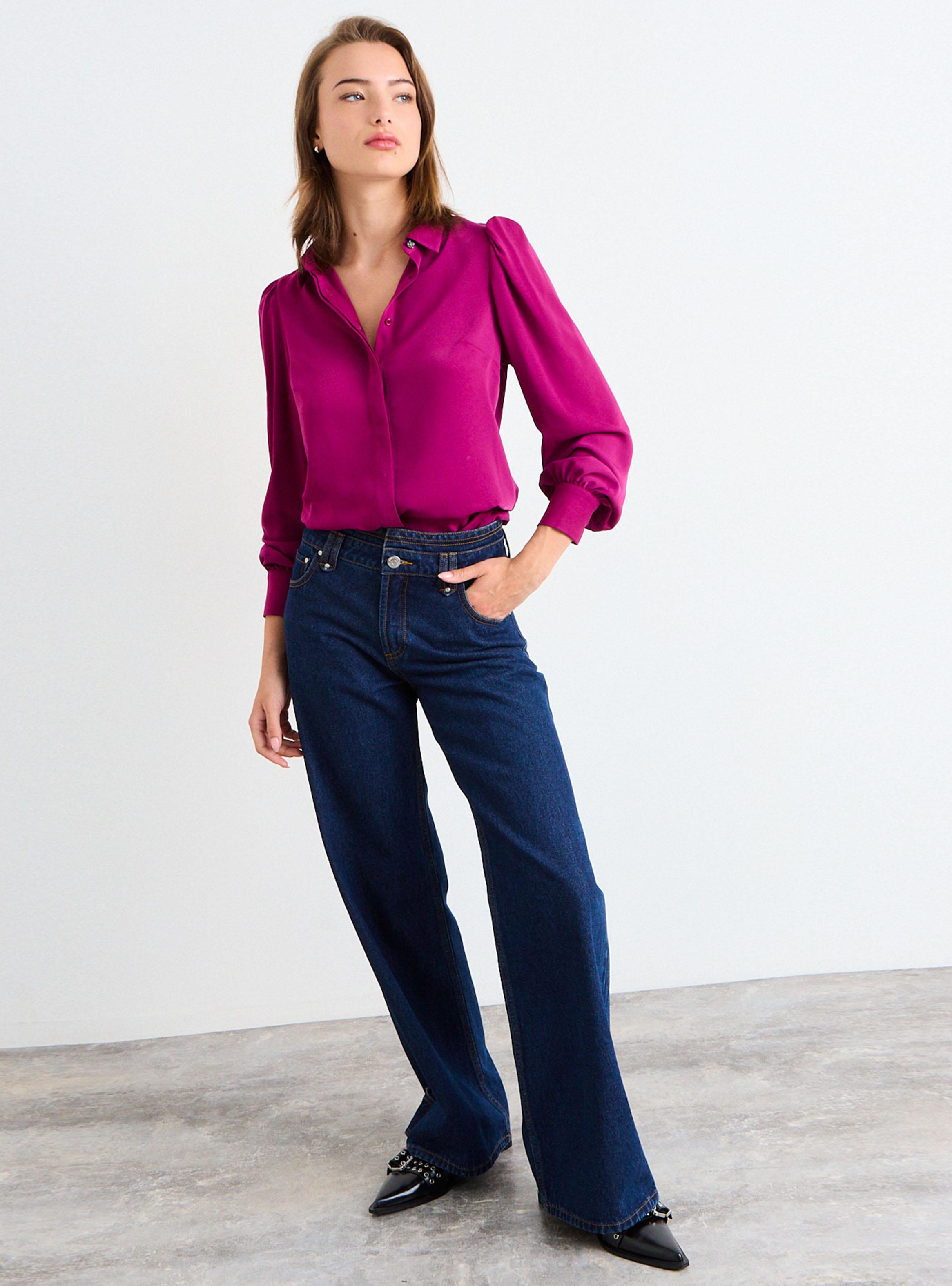 Blusa Camisera Detalle en Puños-4