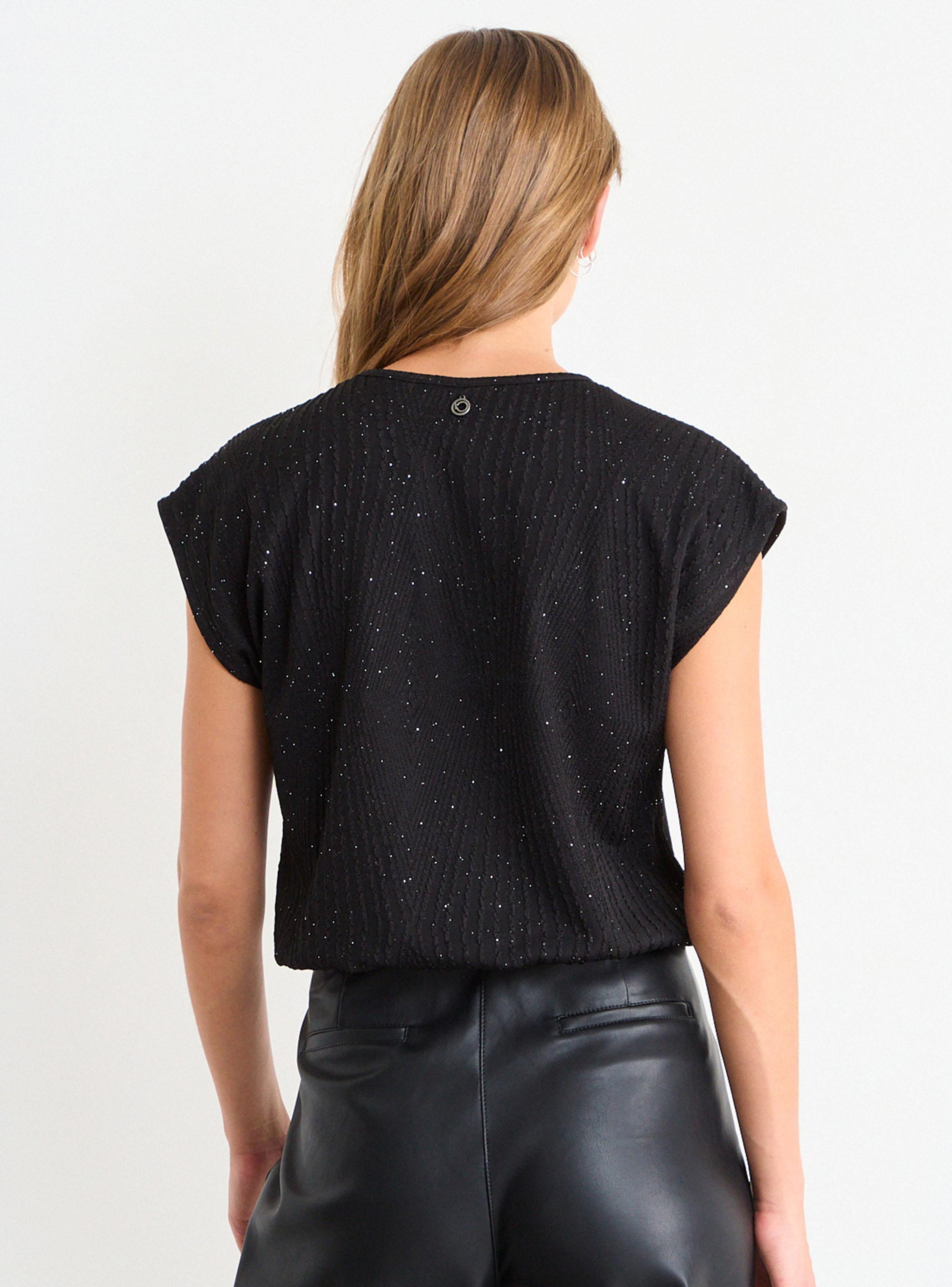 Polera Pretina con Elástico Tela Texturada-1