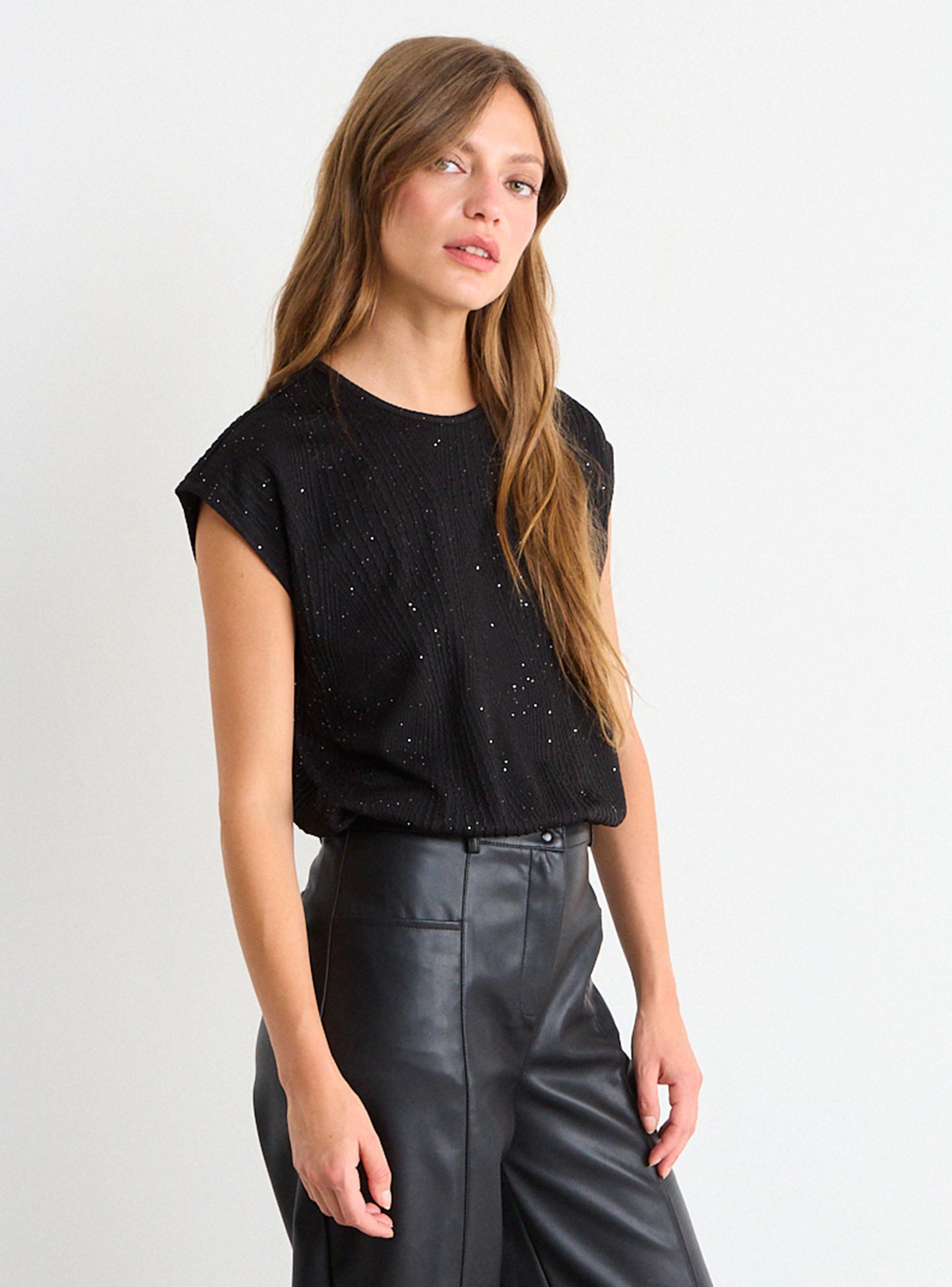 Polera Pretina con Elástico Tela Texturada-2