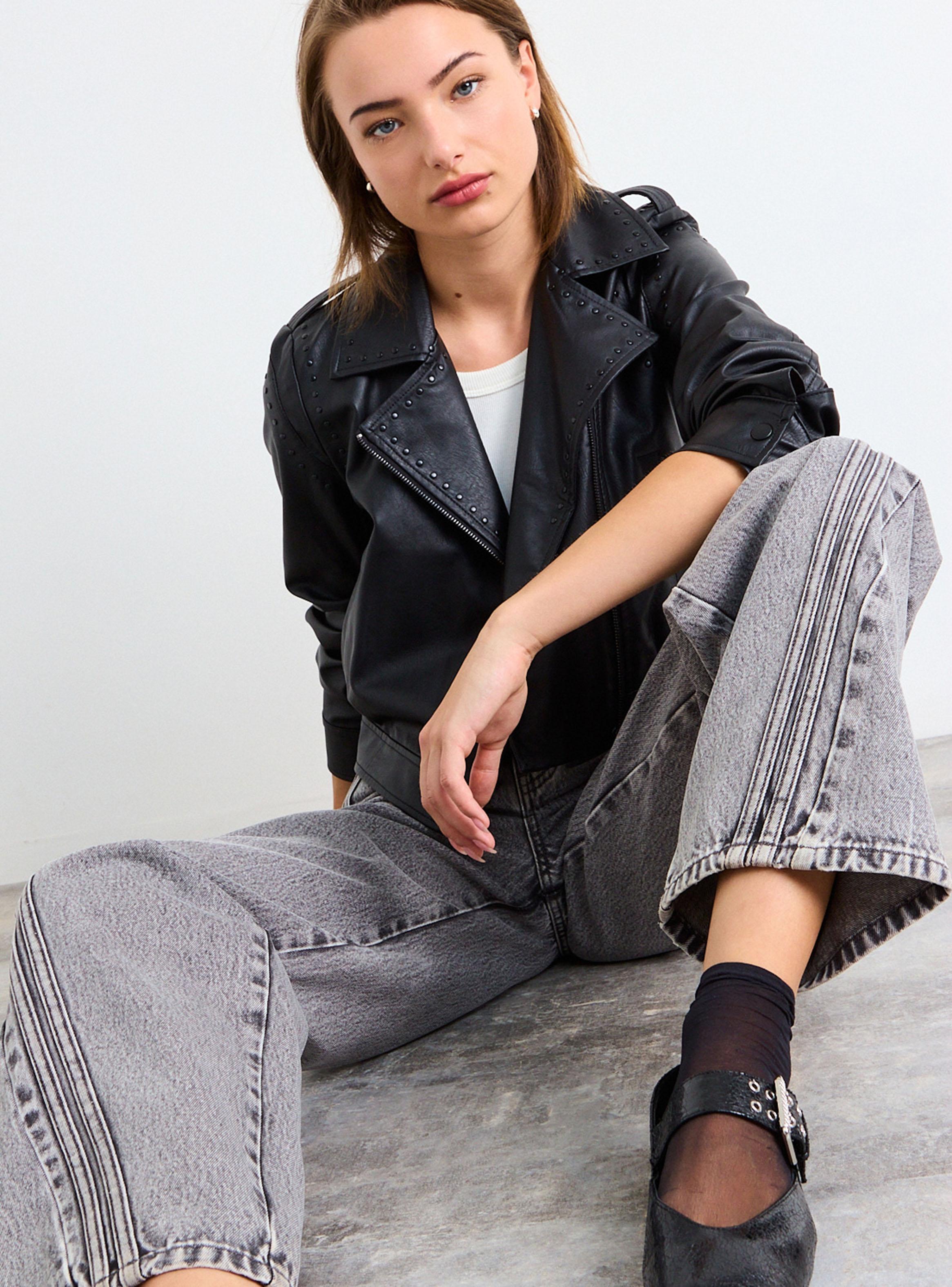 Chaqueta Tipo Biker de Pu-4