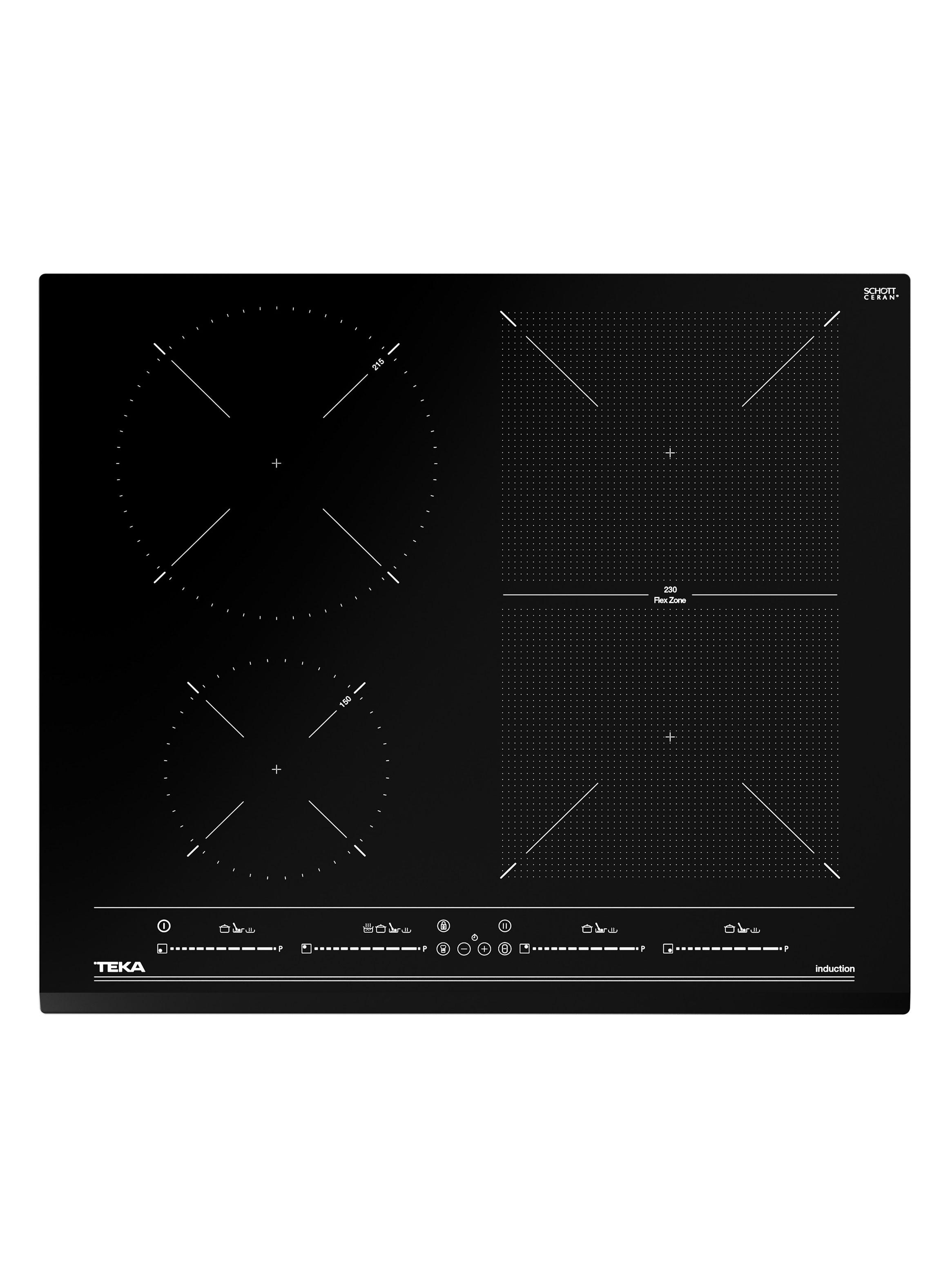Encimera de Inducción 4 Platos IZF 64440 MSP BK Negro-0