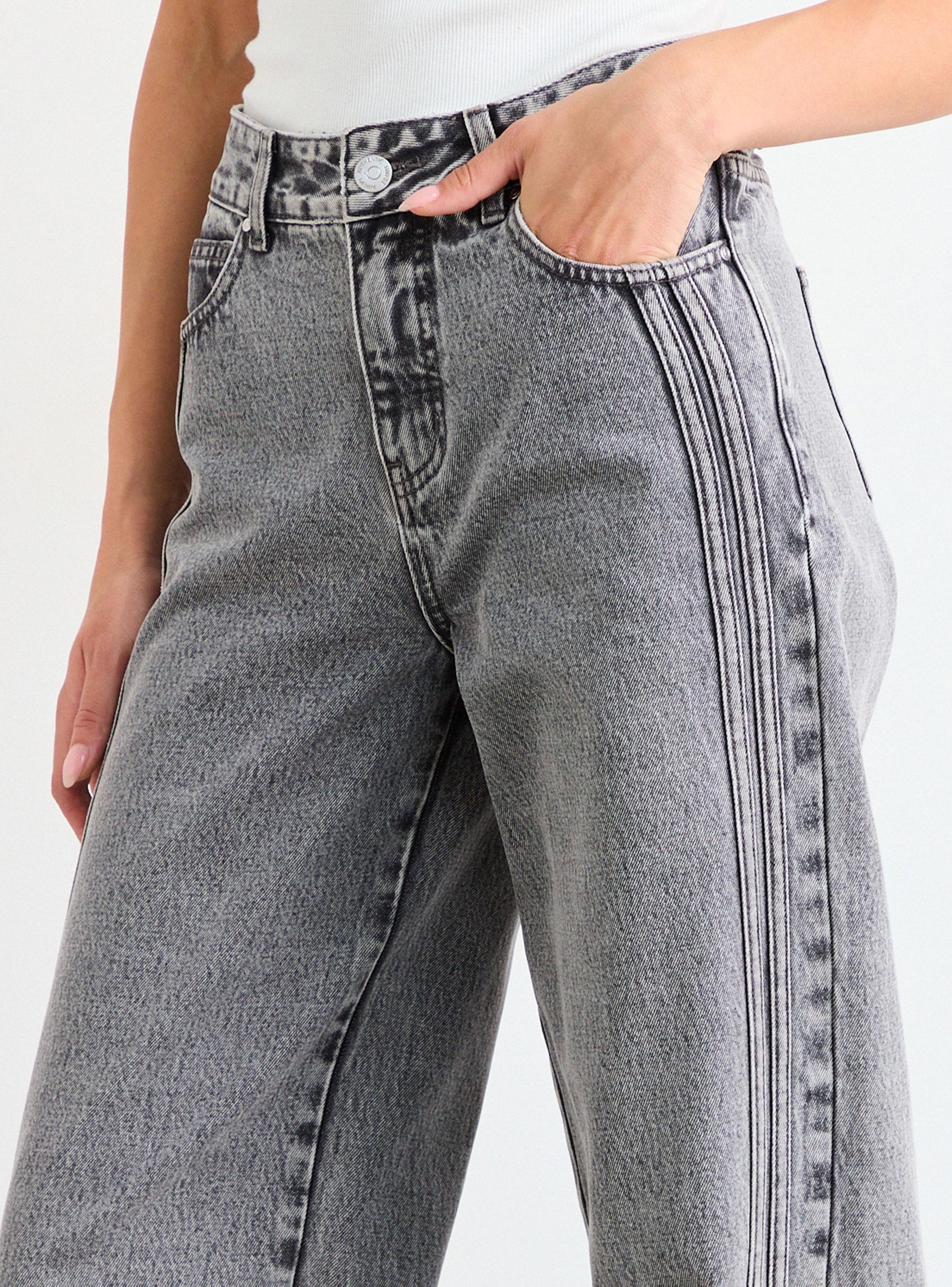 Jeans Liso Balloon Tiro Medio-3