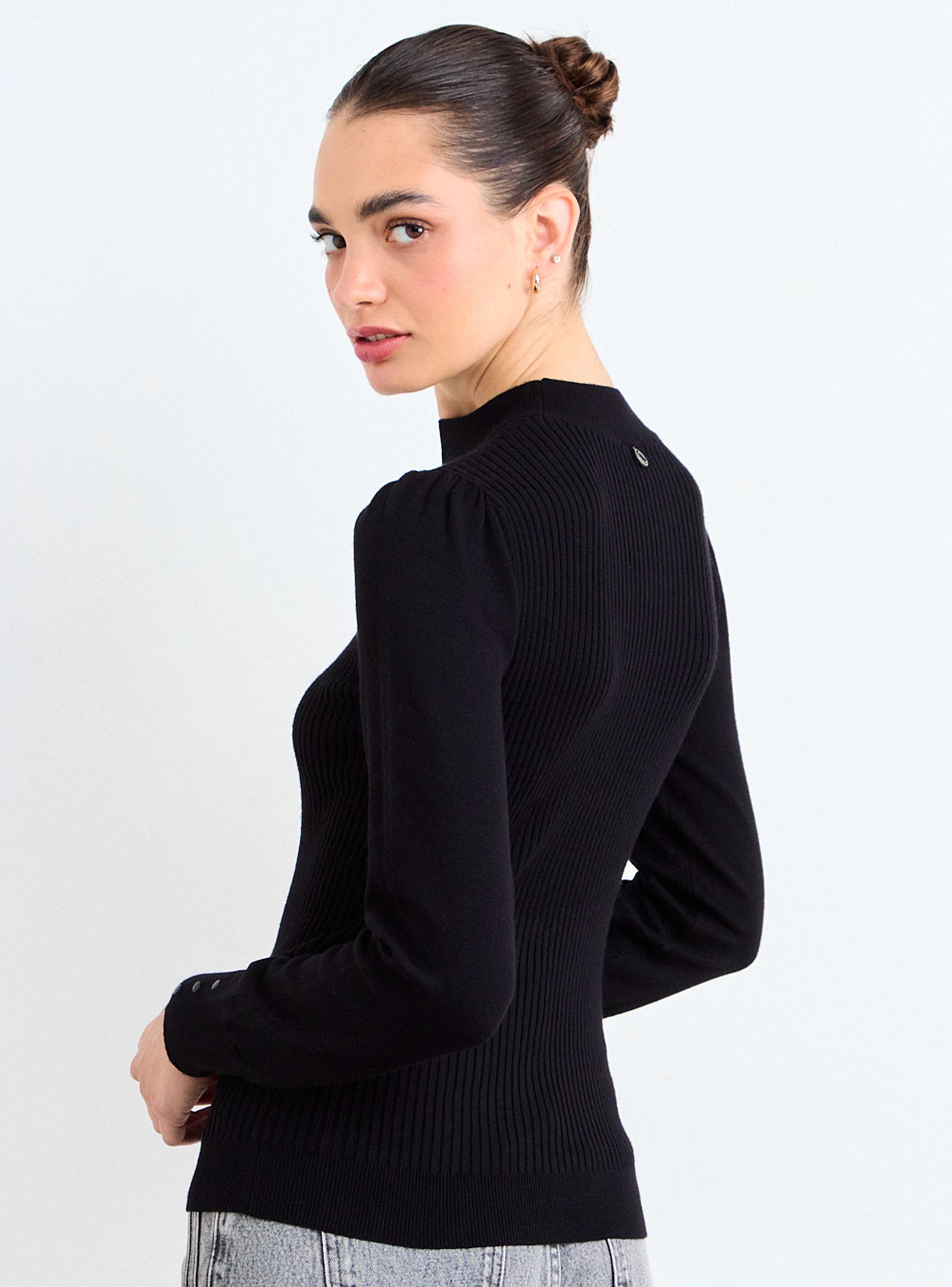 Sweater Liso Beatle Regular Detalle en Puño-1