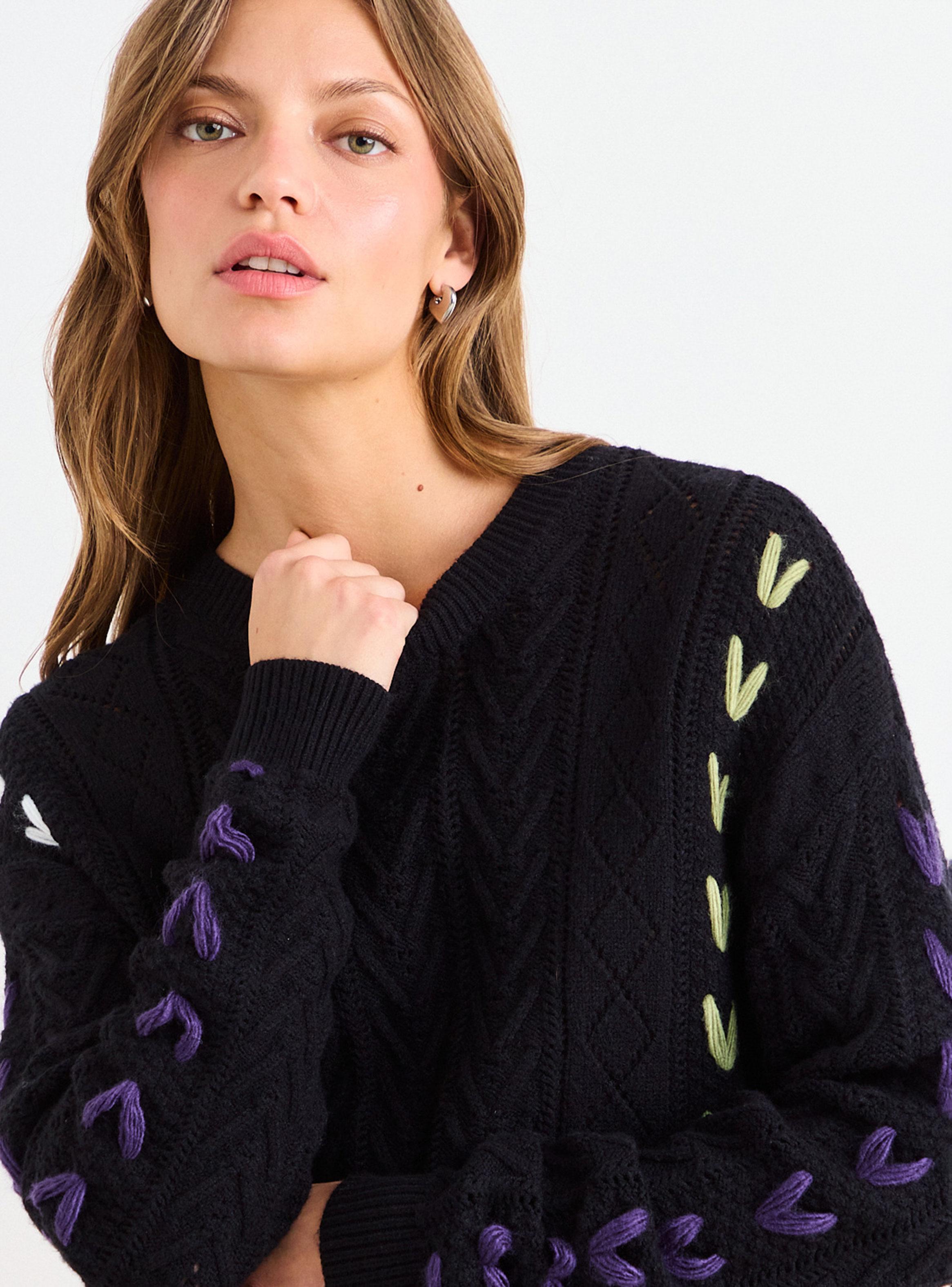 Sweater Liso Regular Manga Larga-3