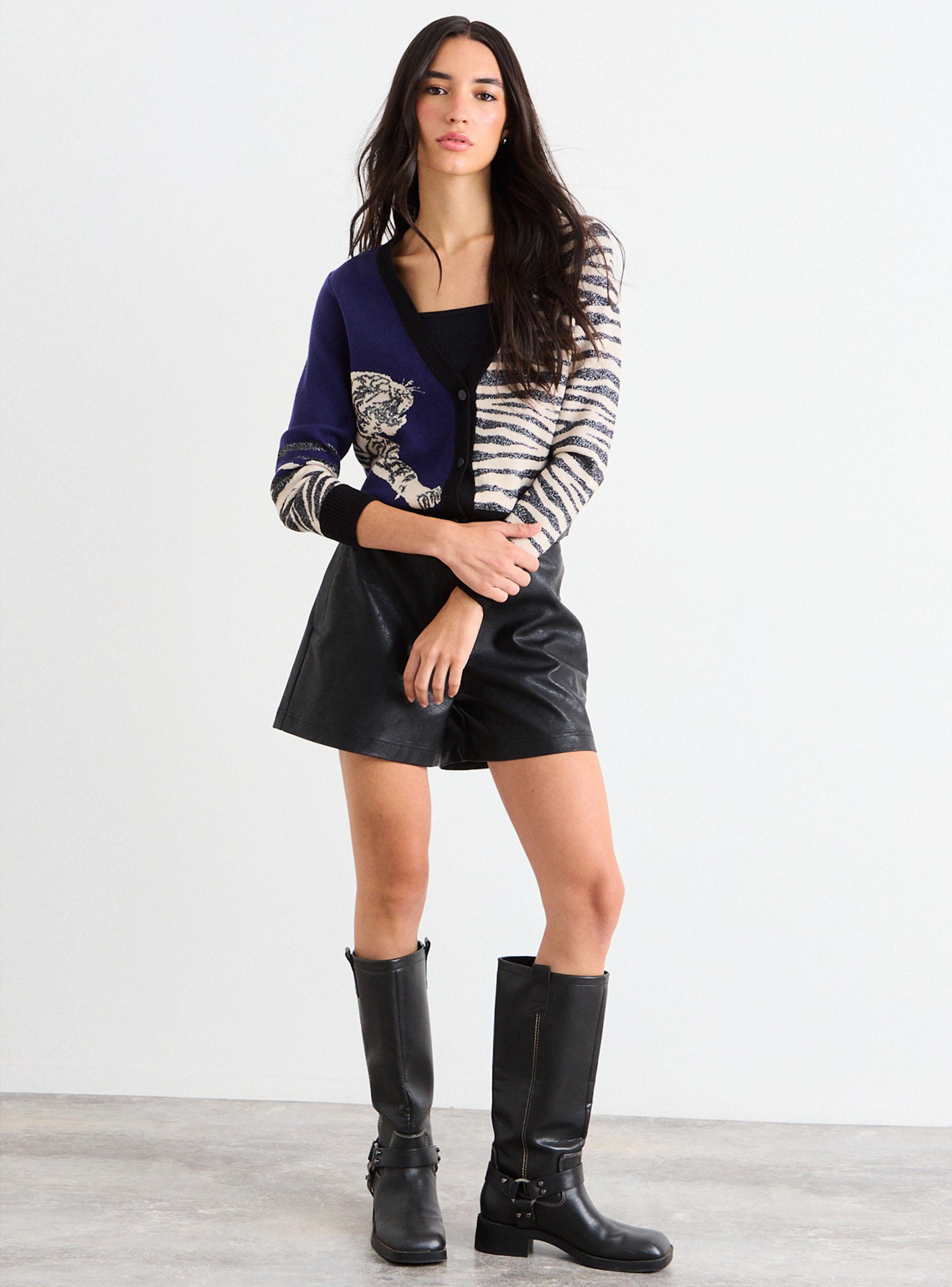 Cárdigan Crop Jacquard-4