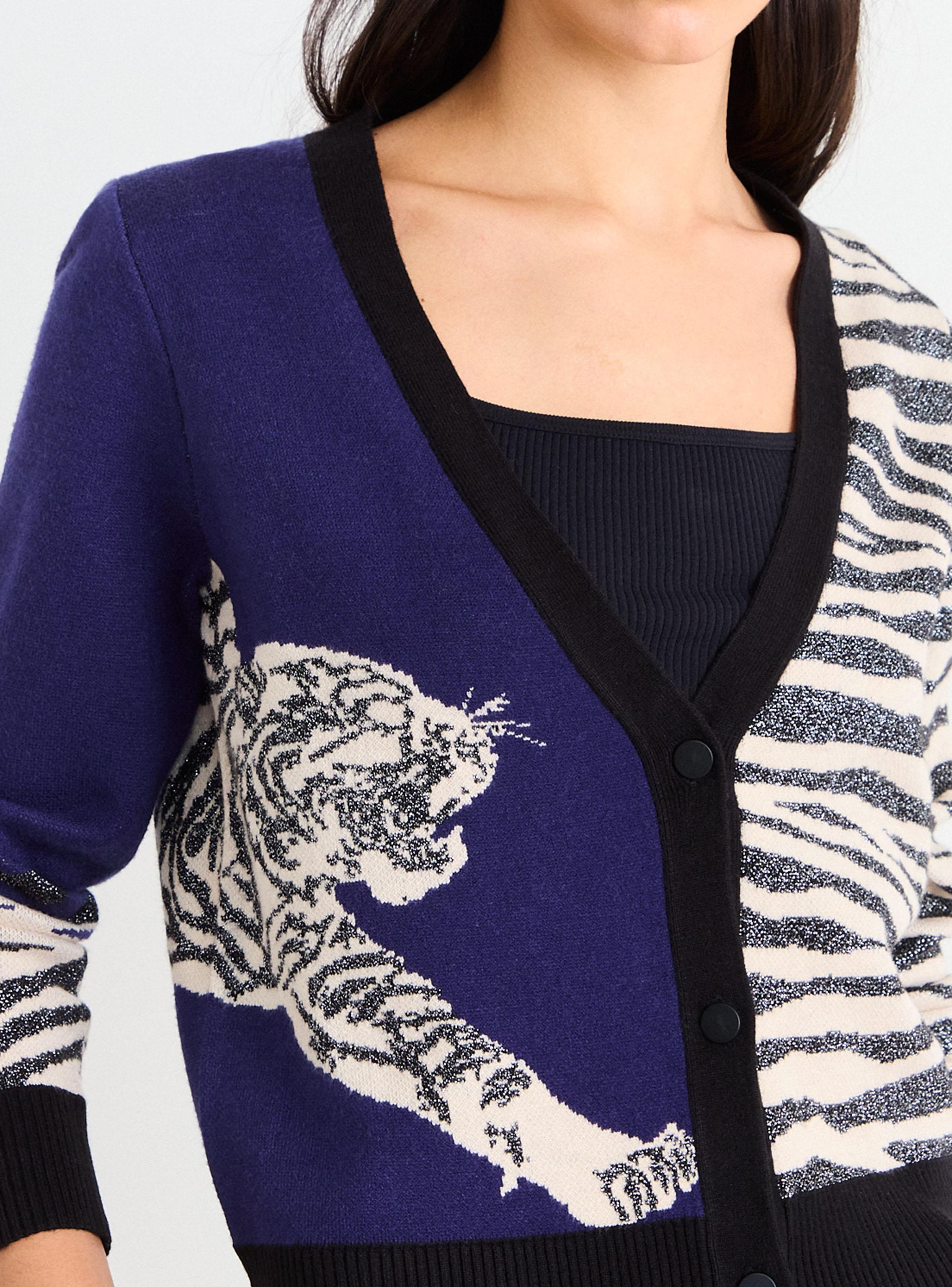 Cárdigan Crop Jacquard-3