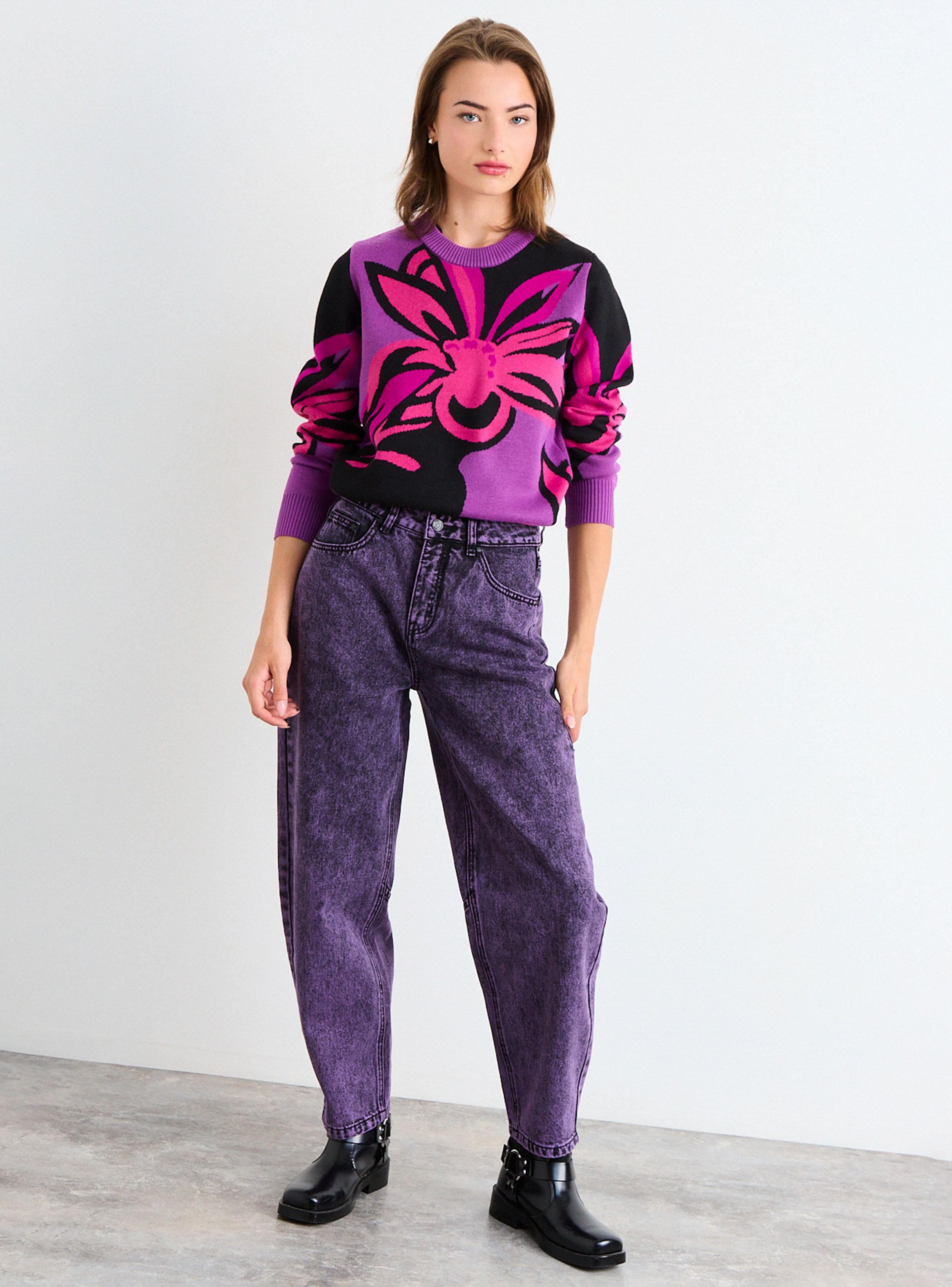 Sweater Fantasía Cuello Redondo Regular con Manga Larga-4