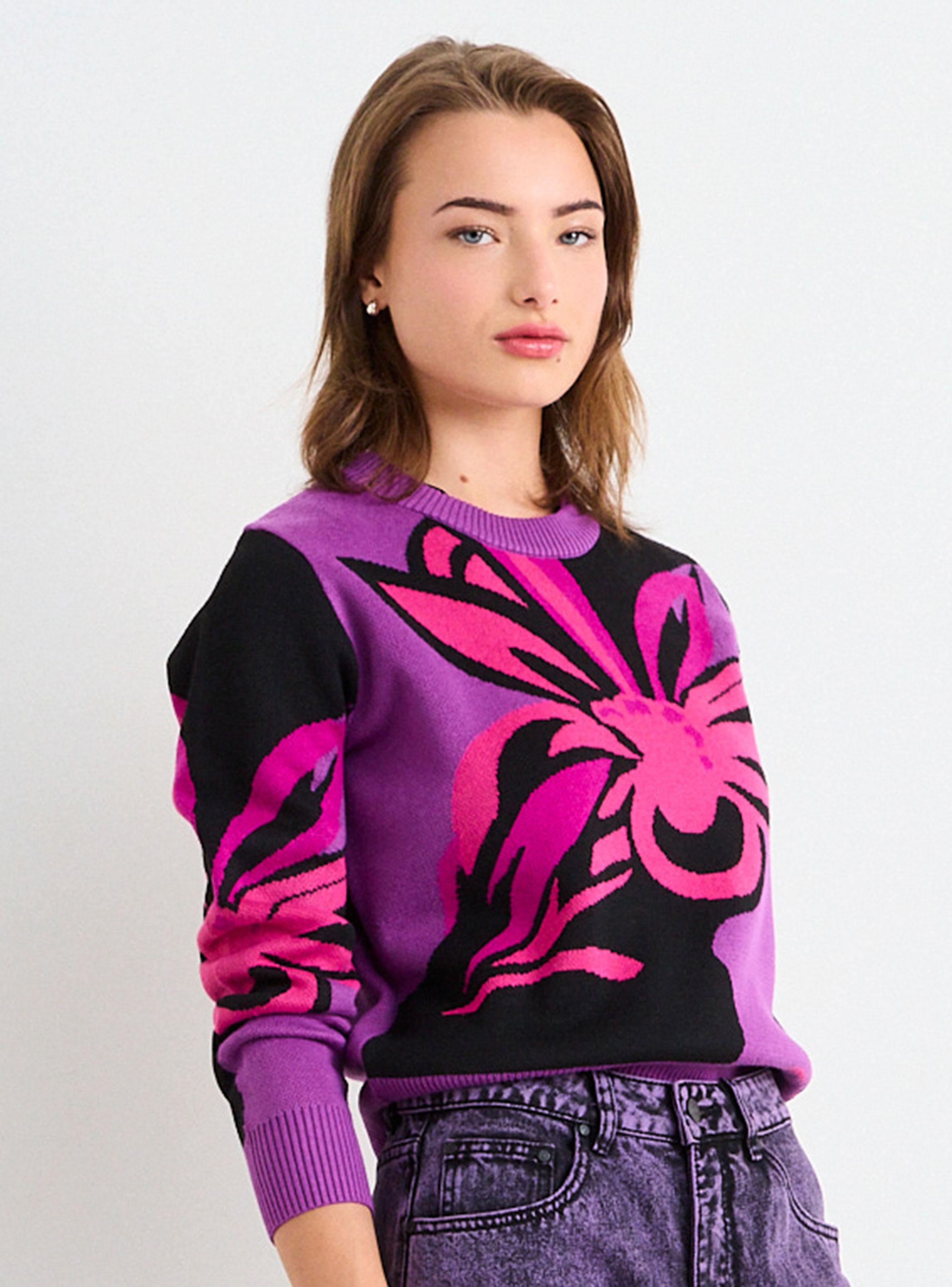 Sweater Fantasía Cuello Redondo Regular con Manga Larga-2