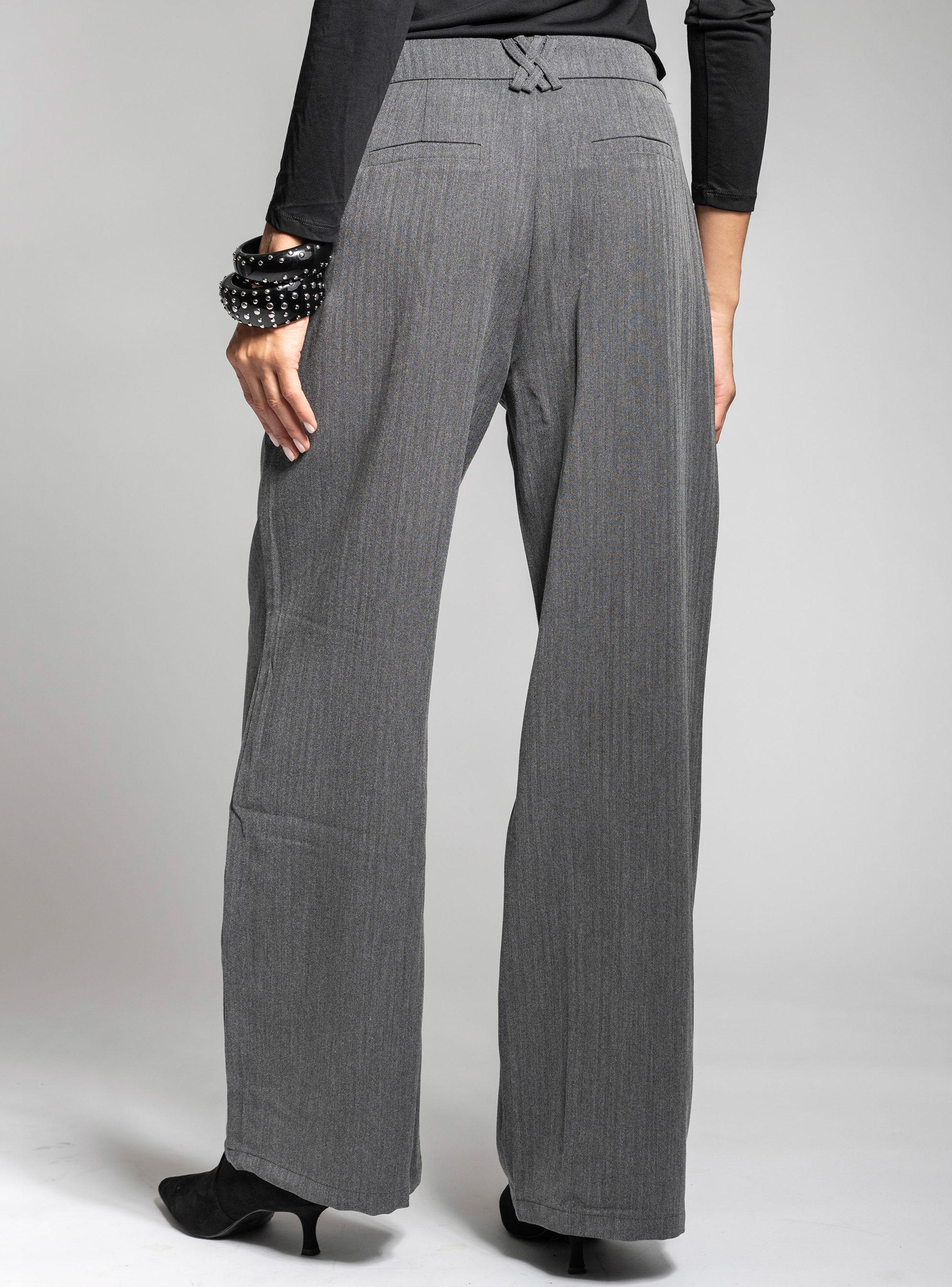 Pantalón Tiro Alto Sastrero Grace Gris-1