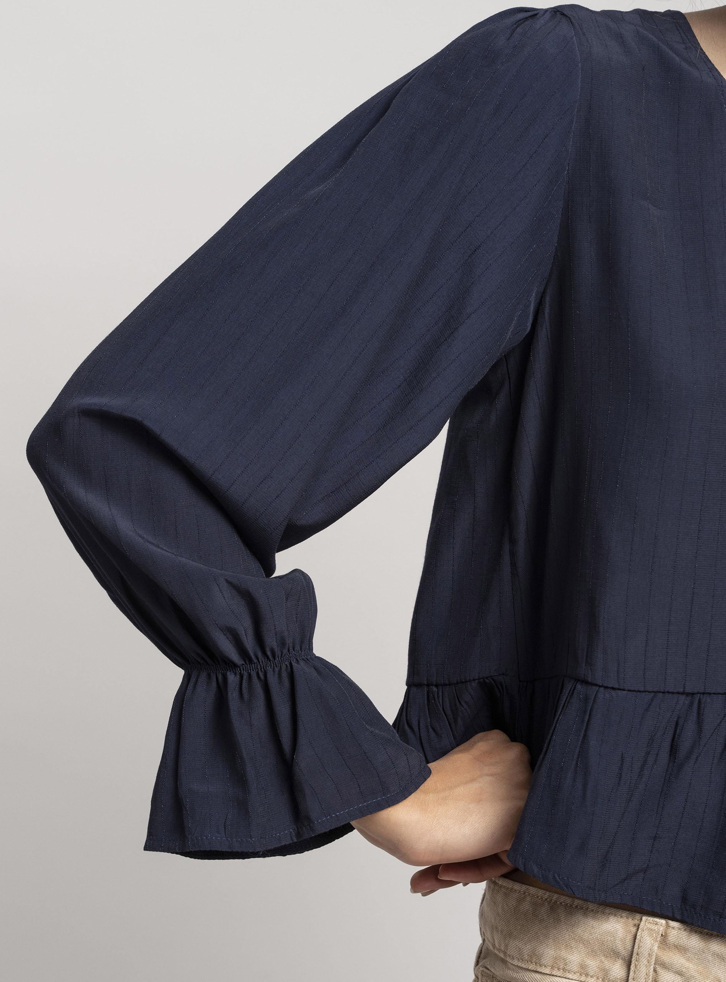 Blusa Básica Mael Azul-3