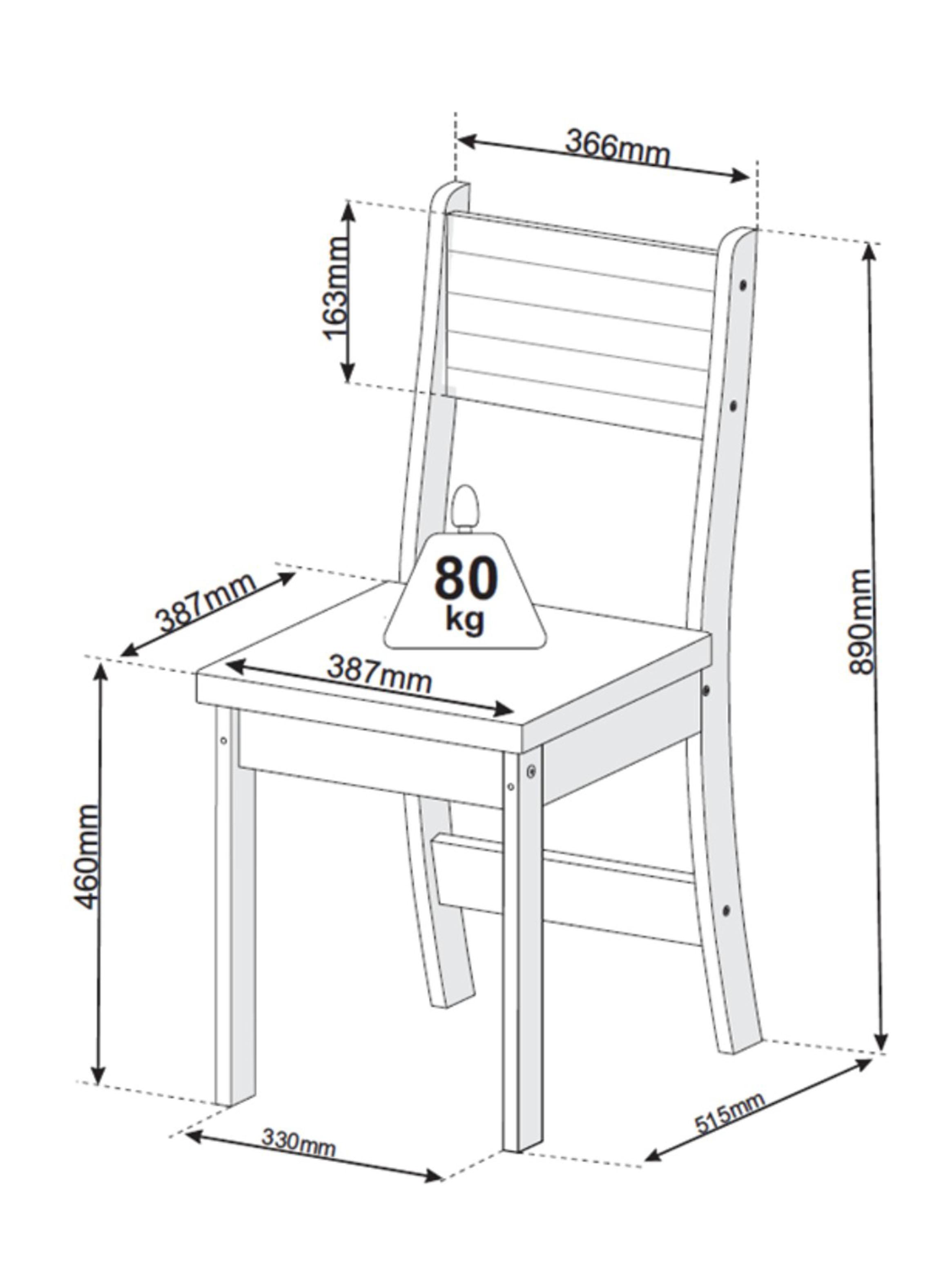 Juego de Comedor Adriana 4 Sillas Blanco-2