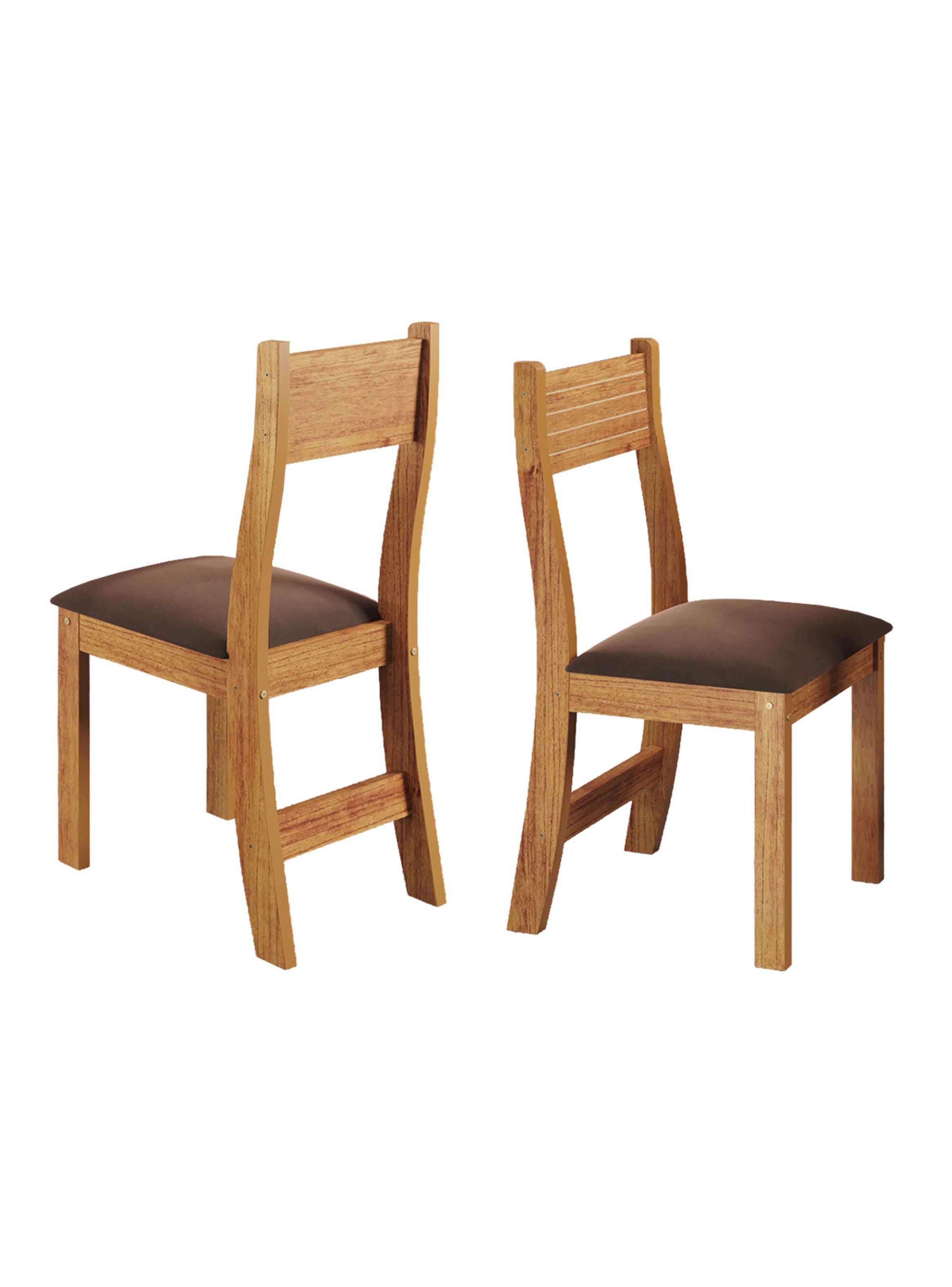 Juego de Comedor Florencia 4 Sillas Café-3