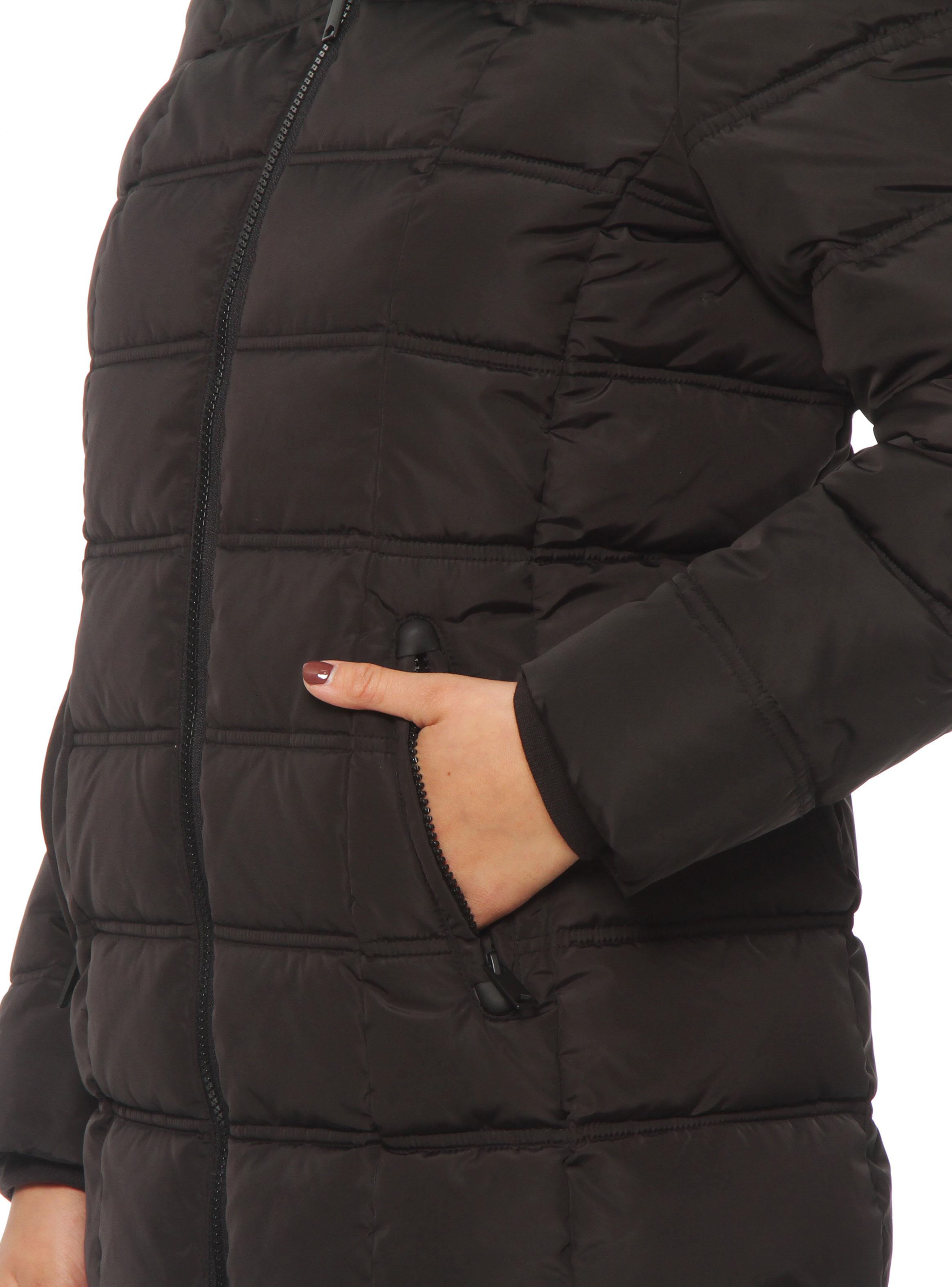 Parka con Aplicación en Capucha Cierre en Delantero-2