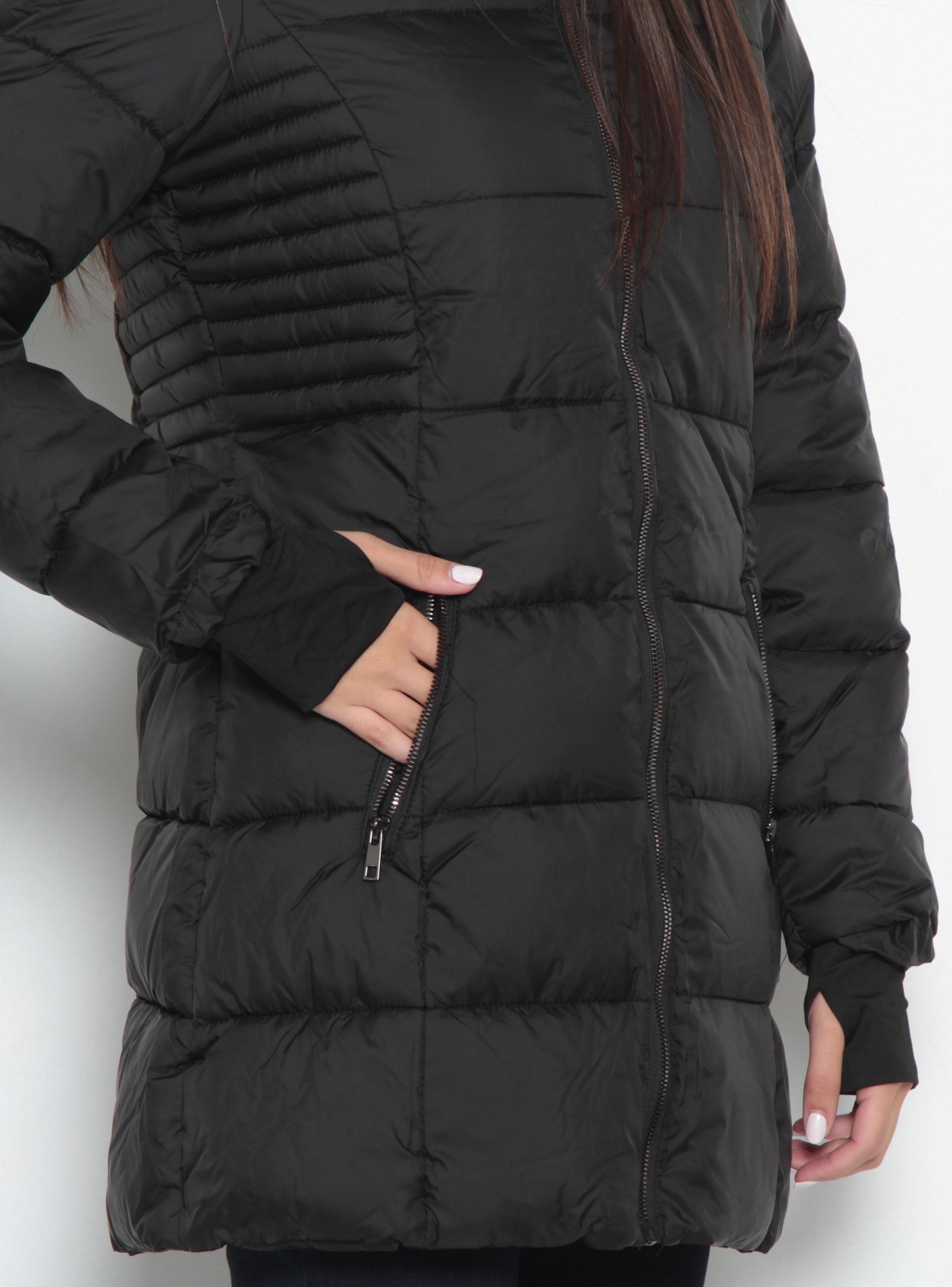 Parka Manga Larga con Capucha y Cierre Metálico-2