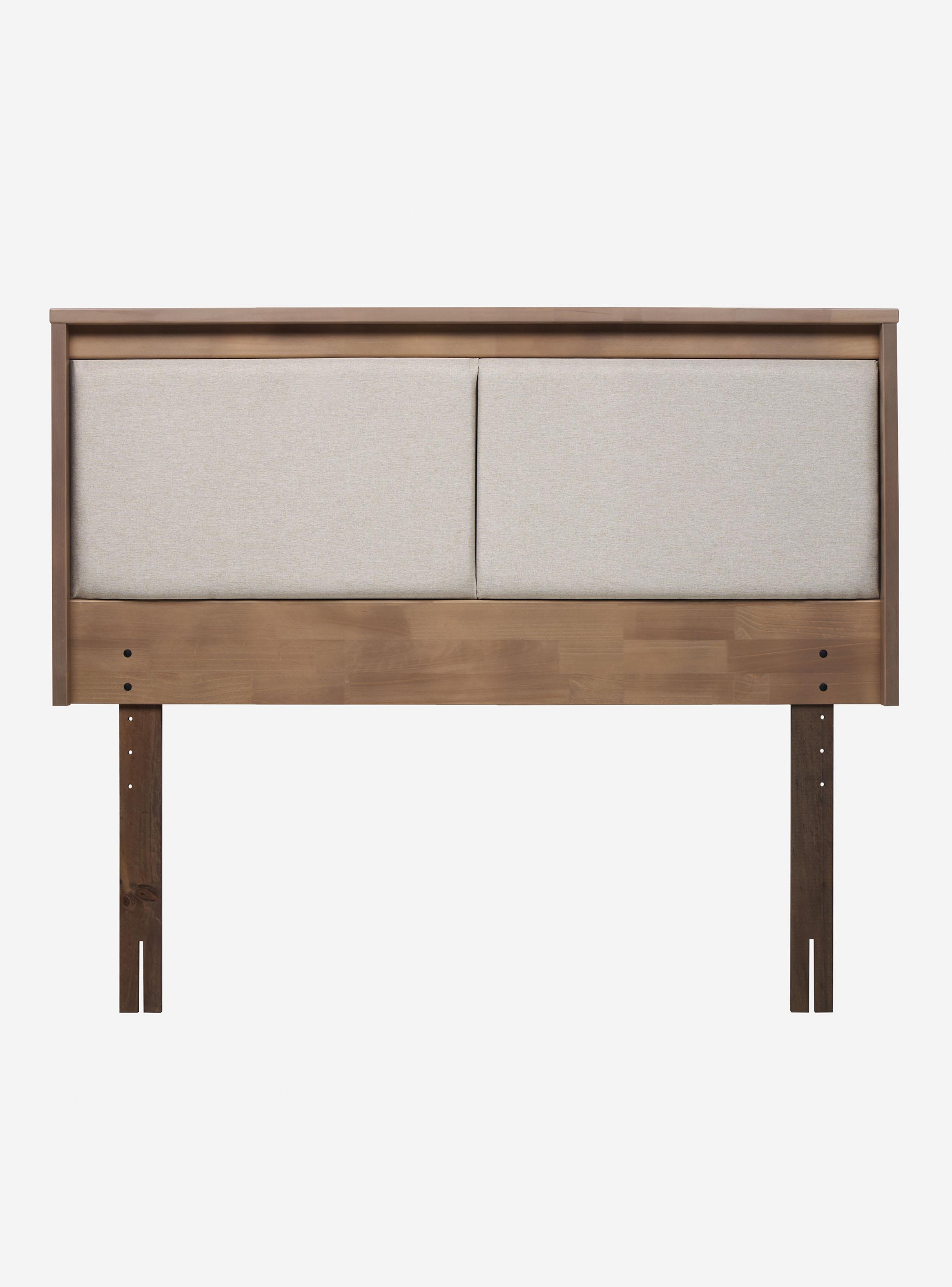 Cama Europea New Style 6 2 Plazas Base Normal + Respaldo Paul-2