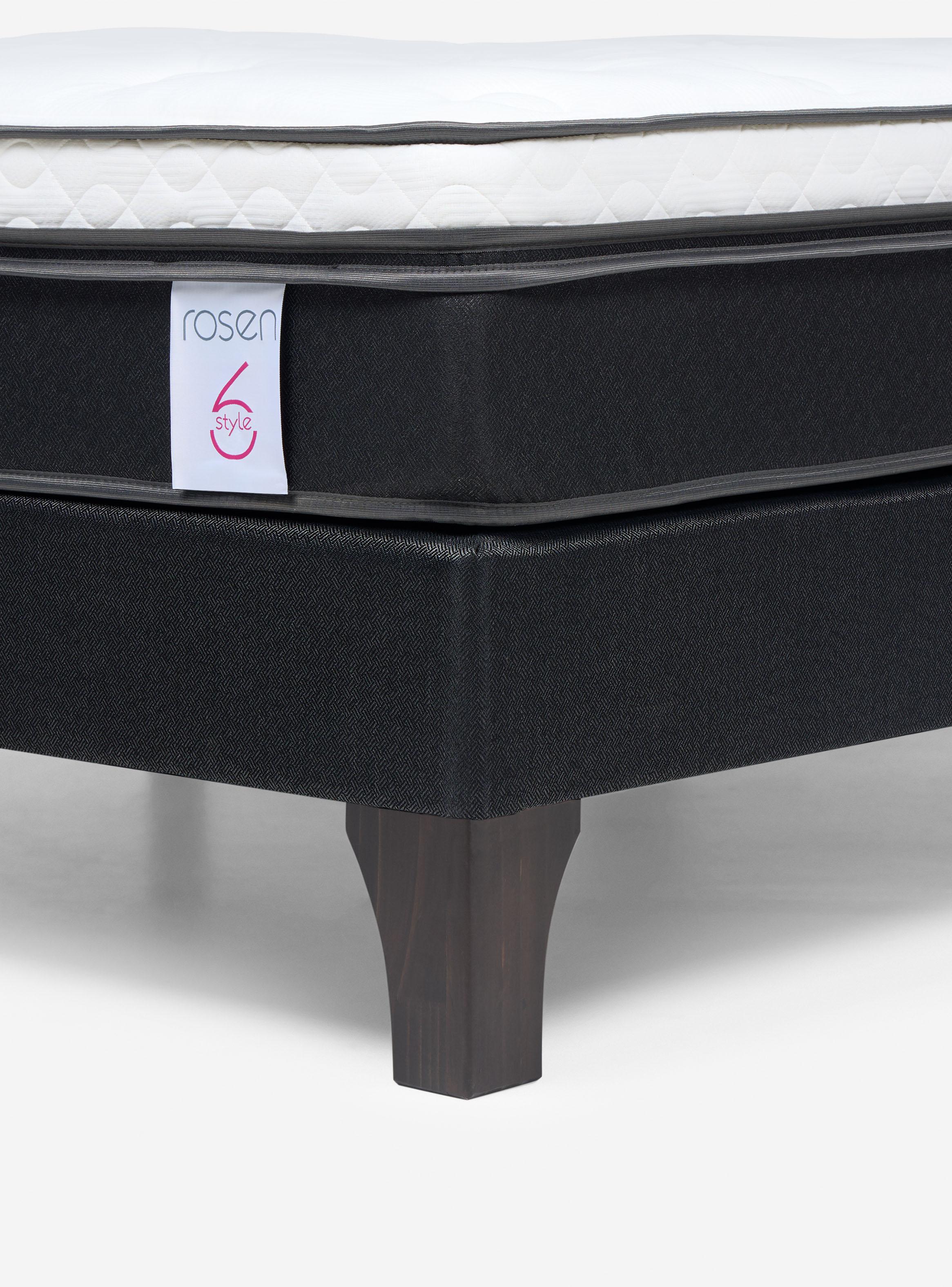 Cama Europea New Style 6 2 Plazas Base Normal + Respaldo Paul-3