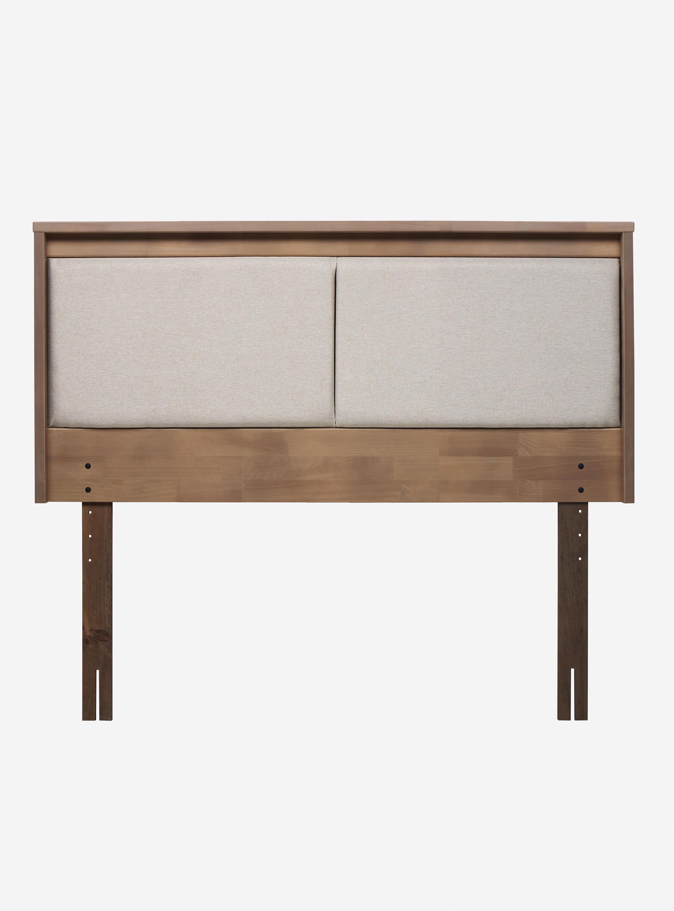 Cama Europea New Style 6 2 Plazas Base Dividida + Respaldo Paul-2